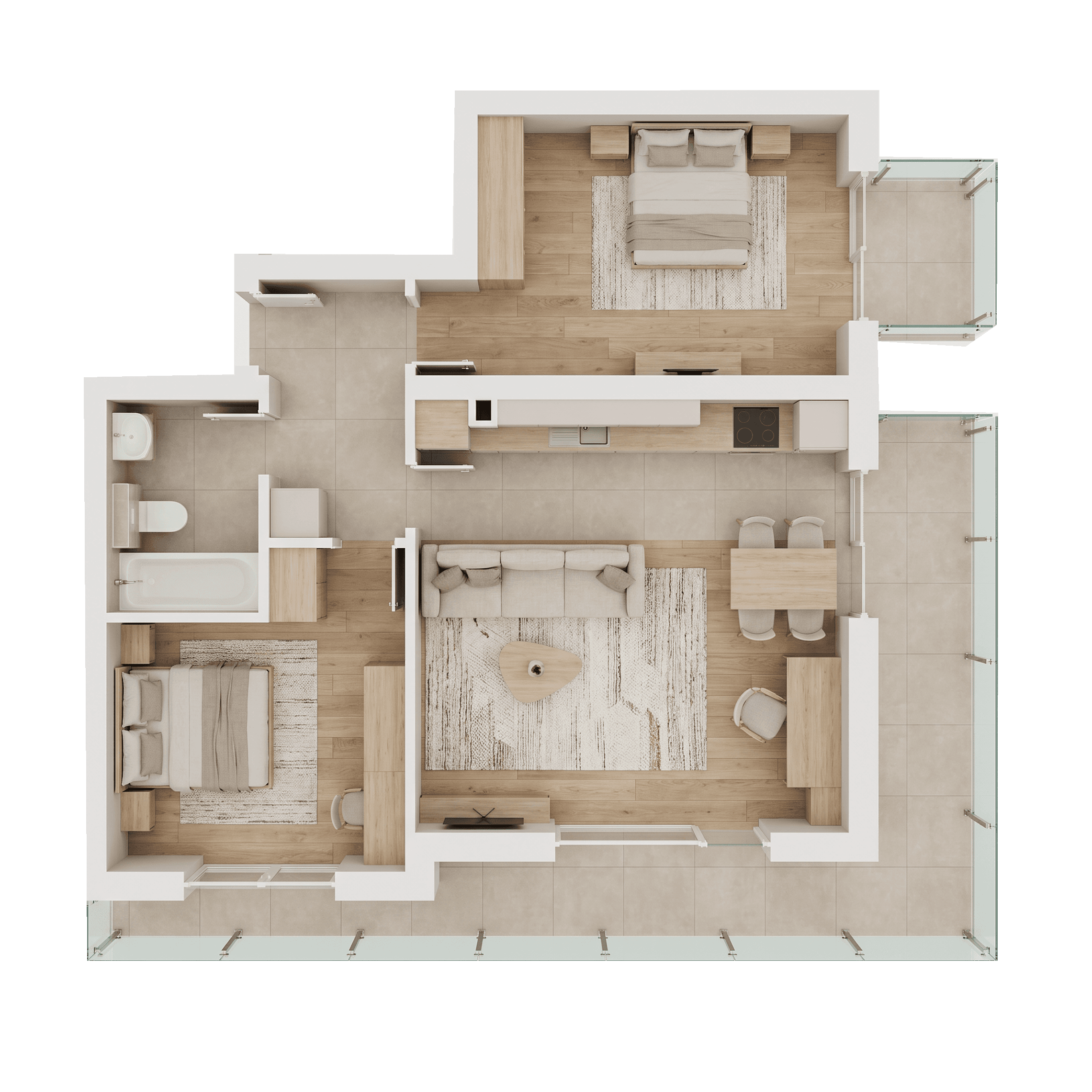 Plan apartament 2,5 camere