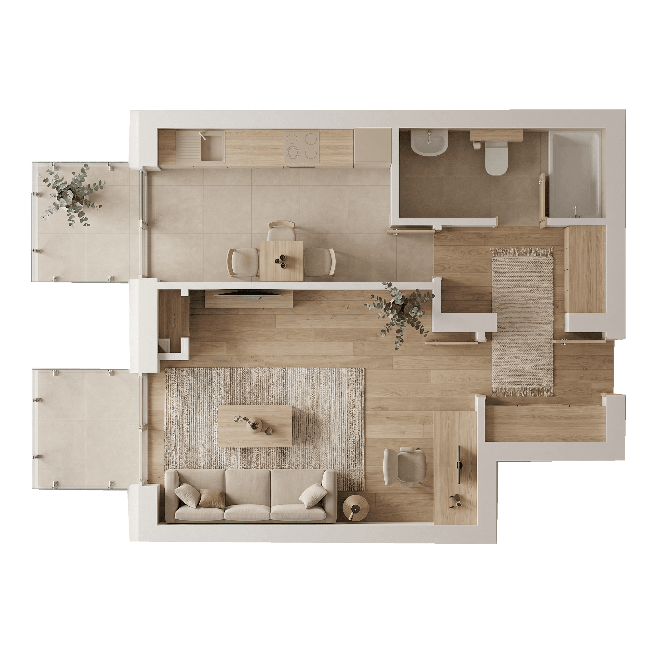 Plan apartament B106-2-8