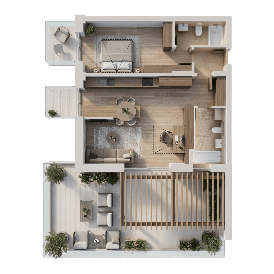 Plan apartament B107-10-5