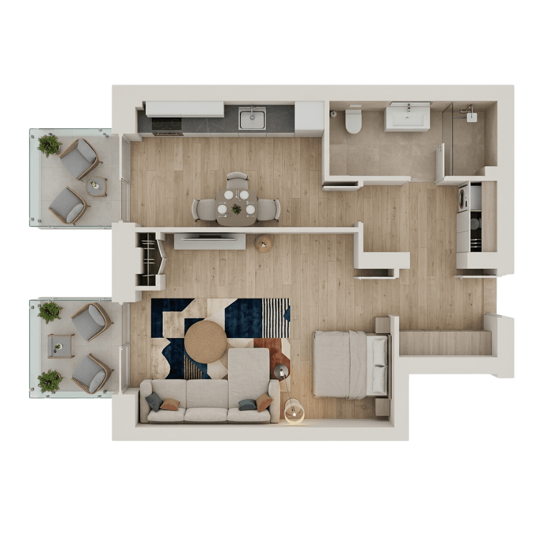 Plan apartament B107-P-8