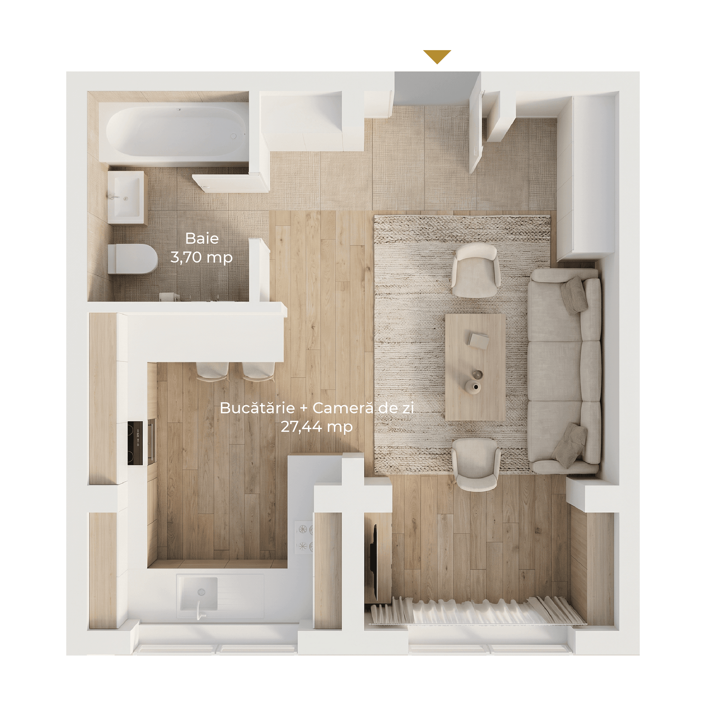 Plan apartament o cameră
