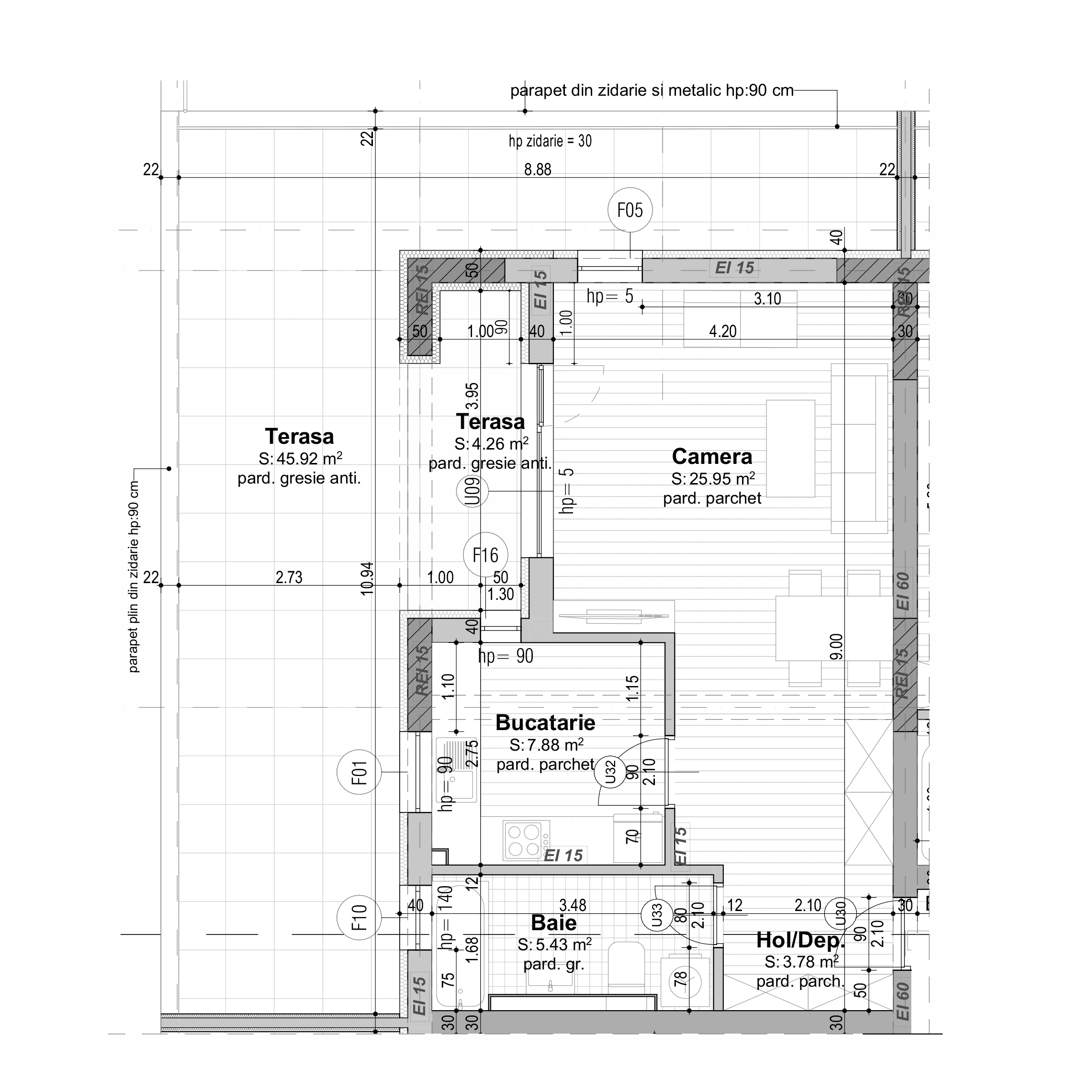 Plan apartament B29-7-7