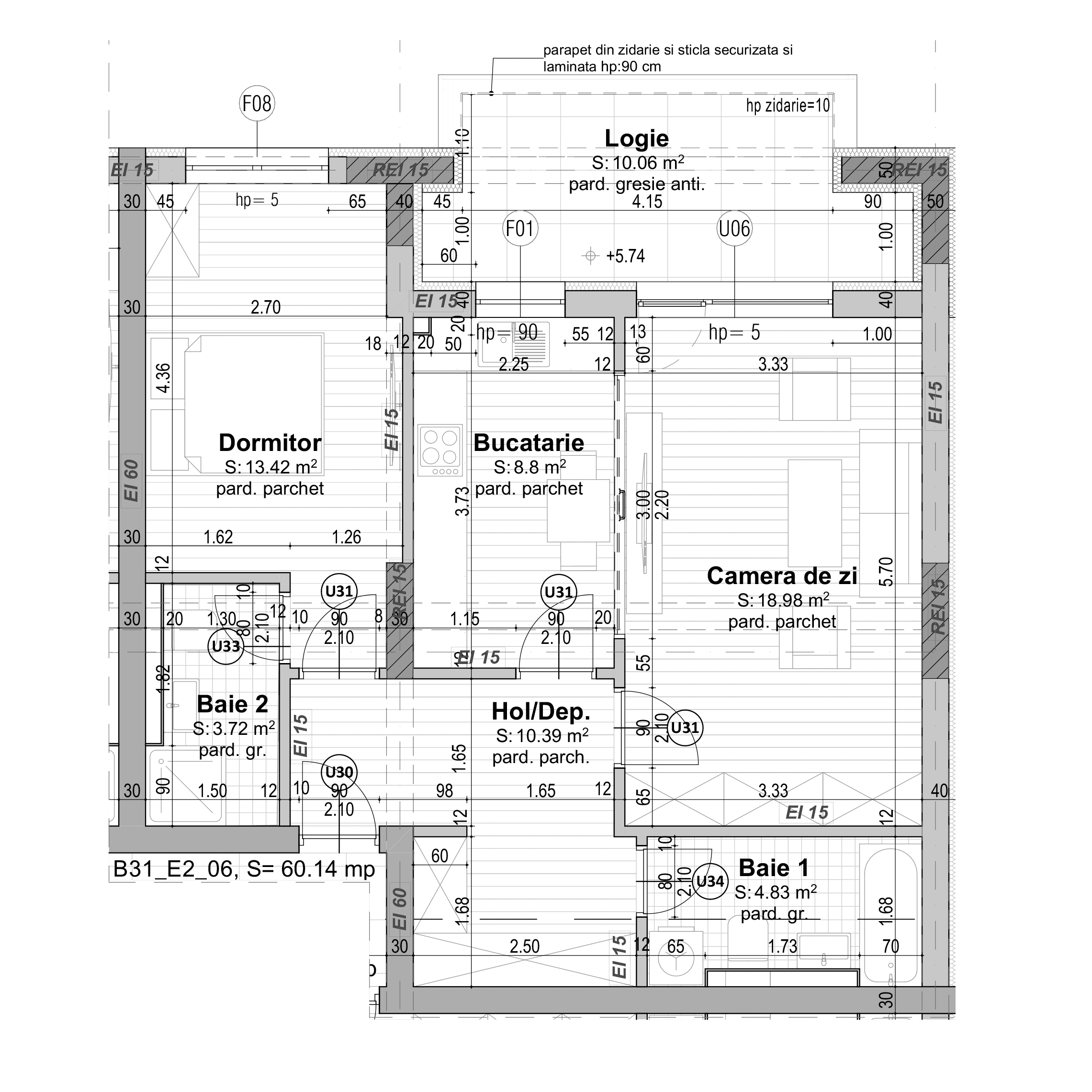 Plan apartament B31-3-6
