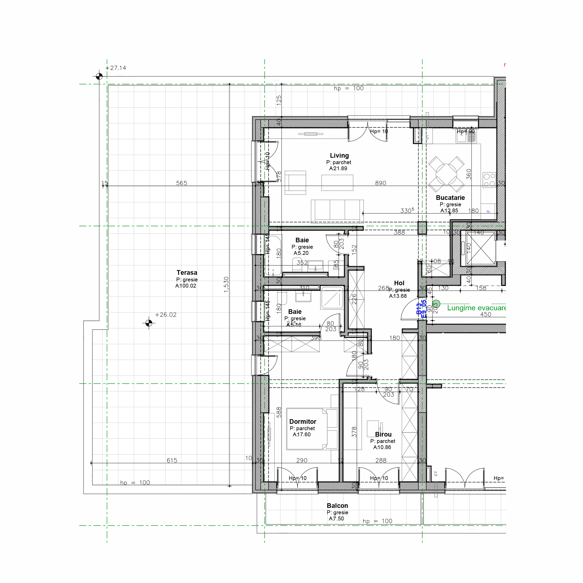 Plan apartament B13-9-5