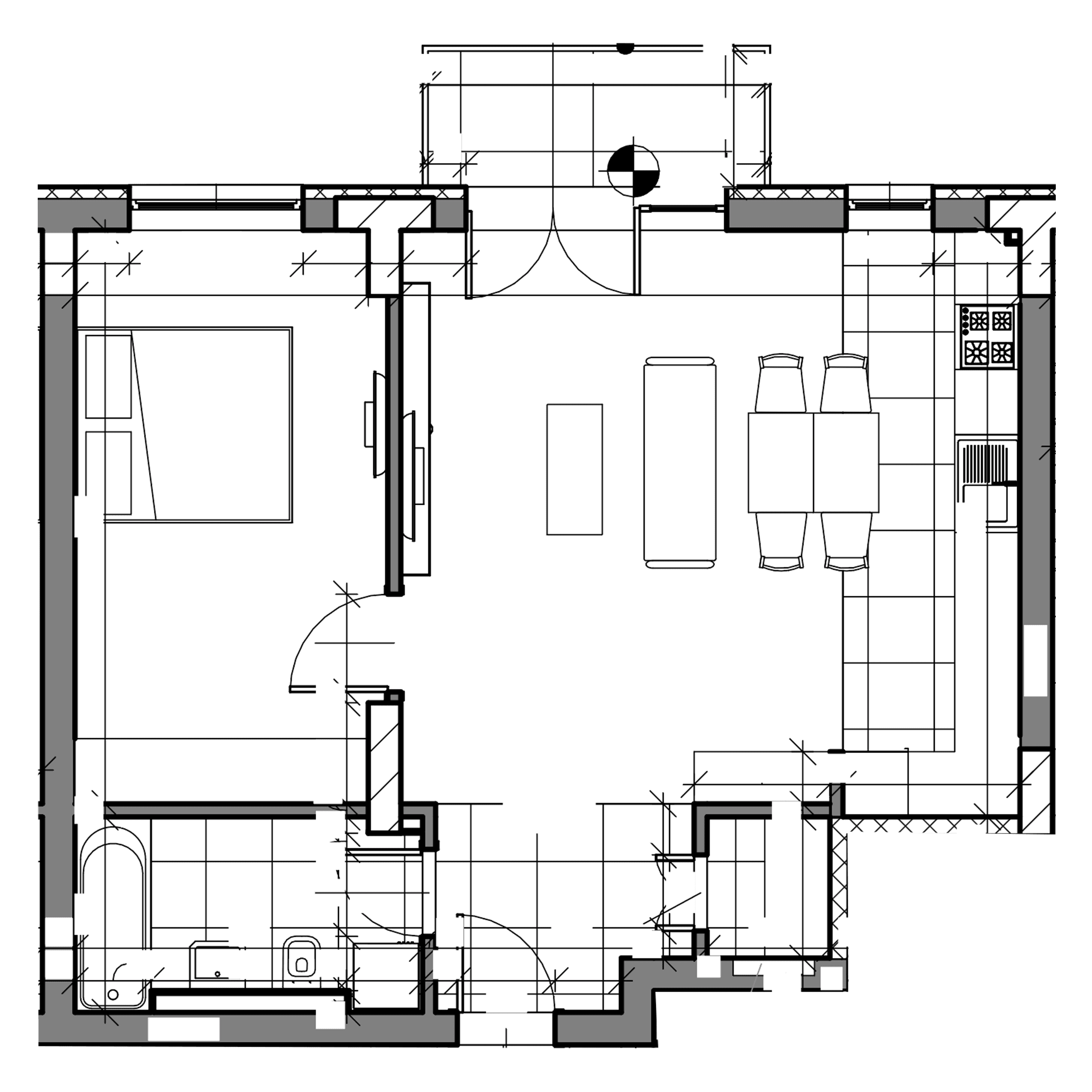 Plan apartament B27-7-8