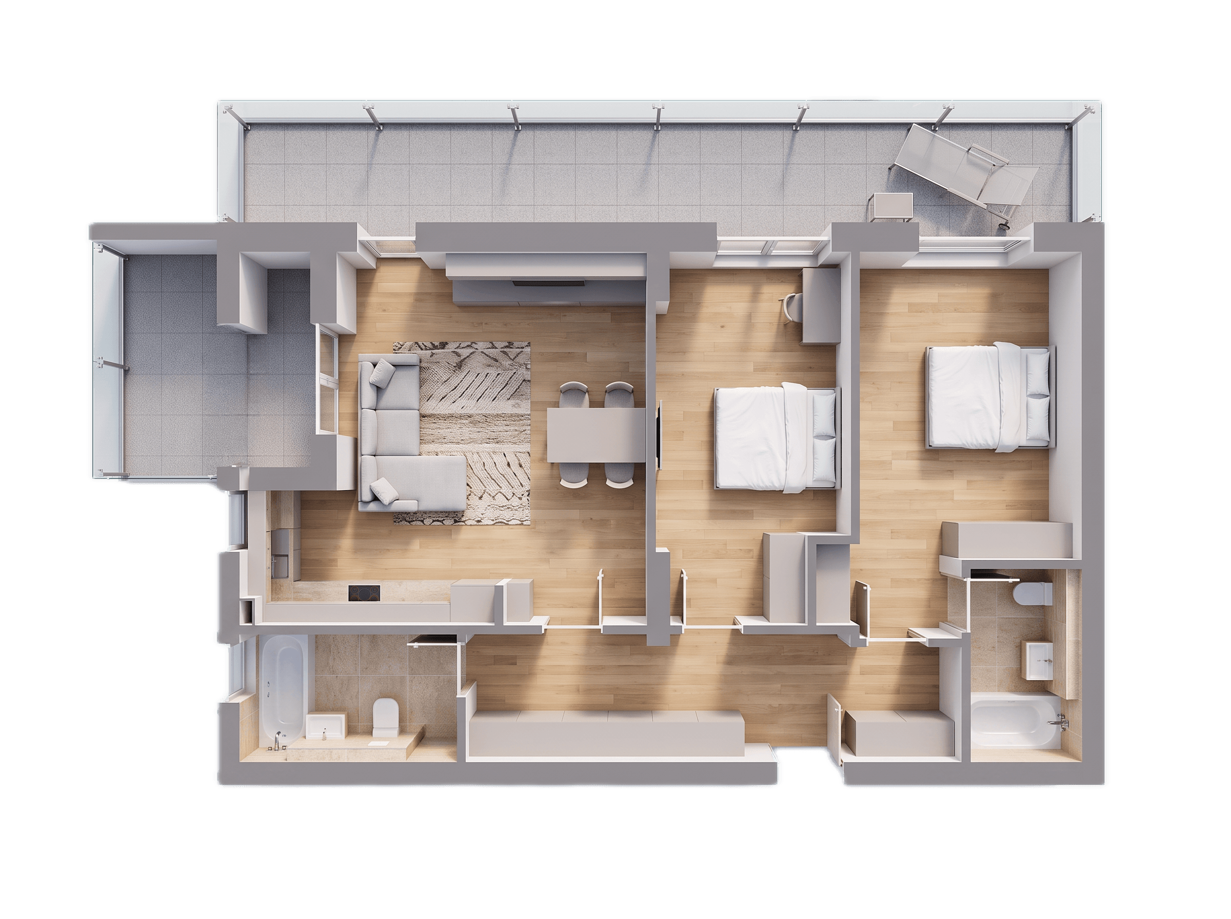 Plan apartament B31-P-3