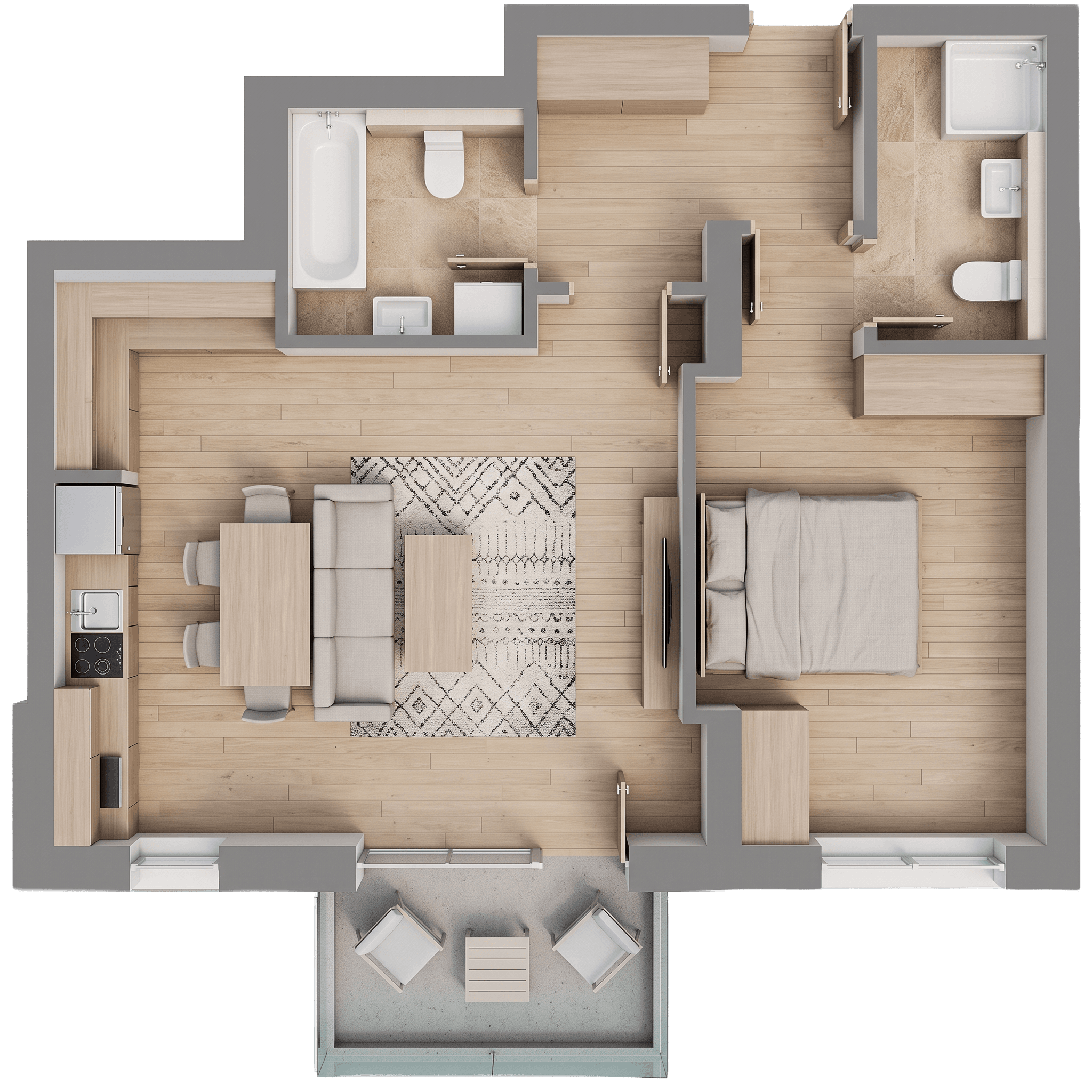 Plan apartament B31-7-8
