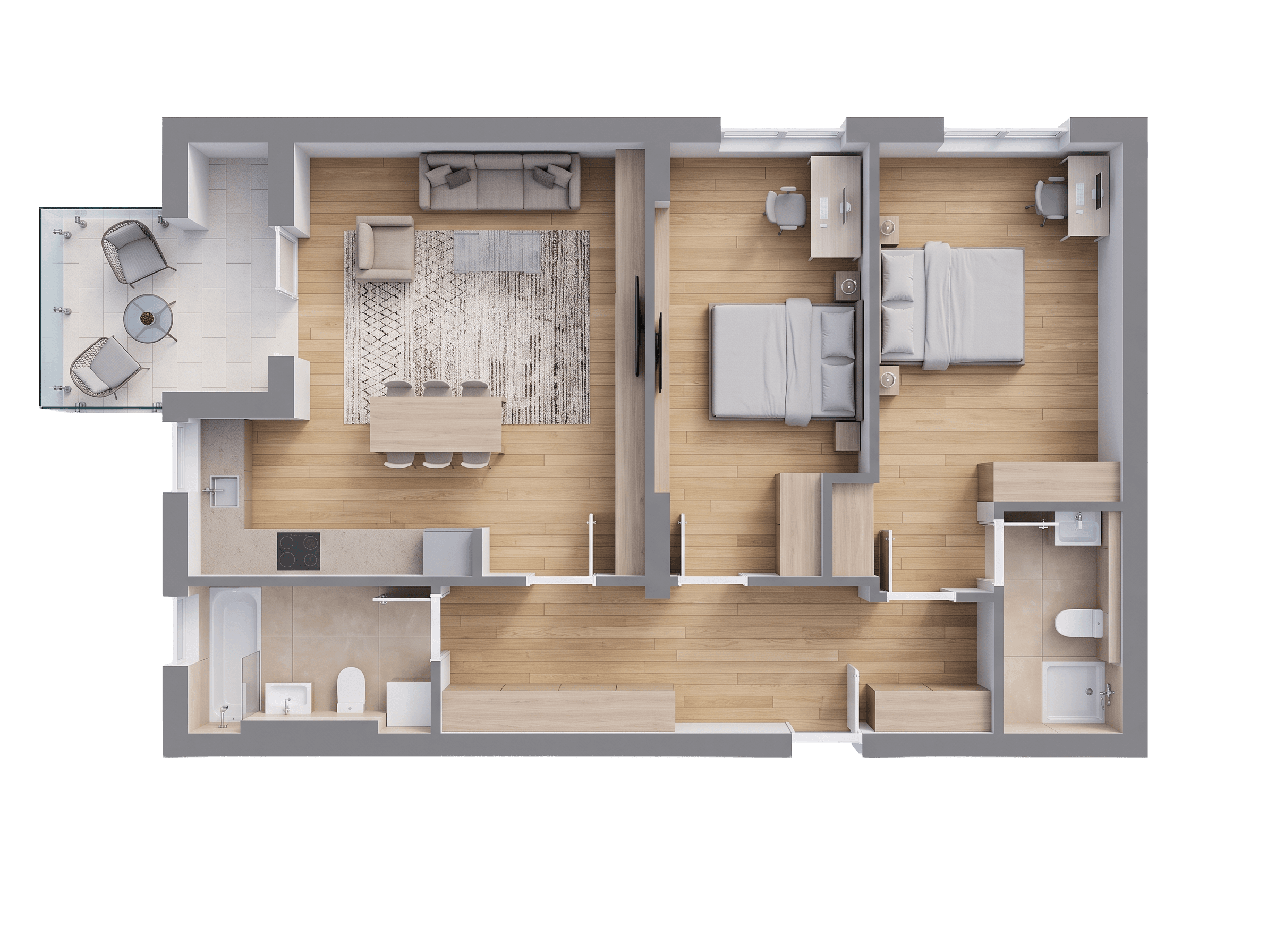 Plan apartament B31-7-3