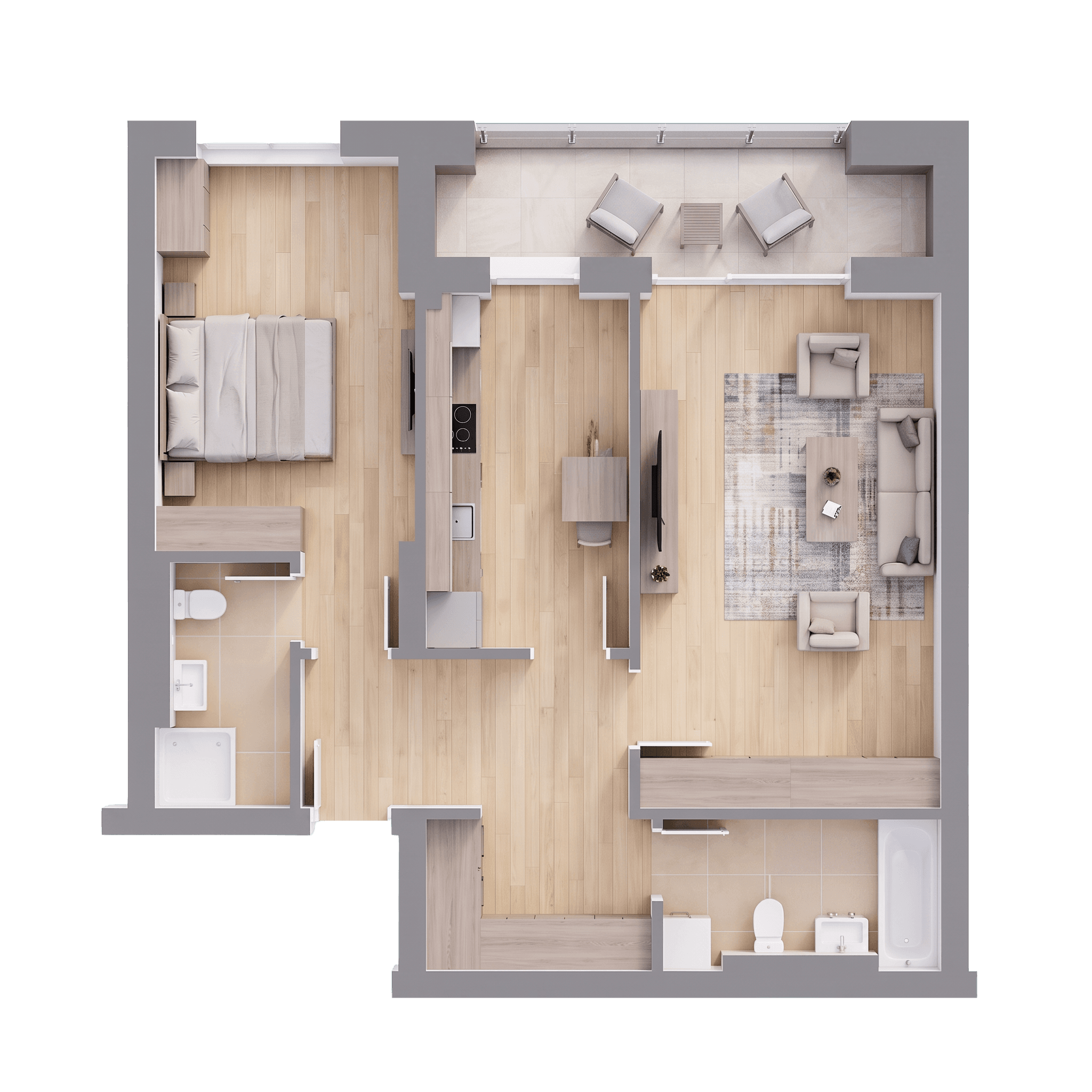 Plan apartament B31-7-6