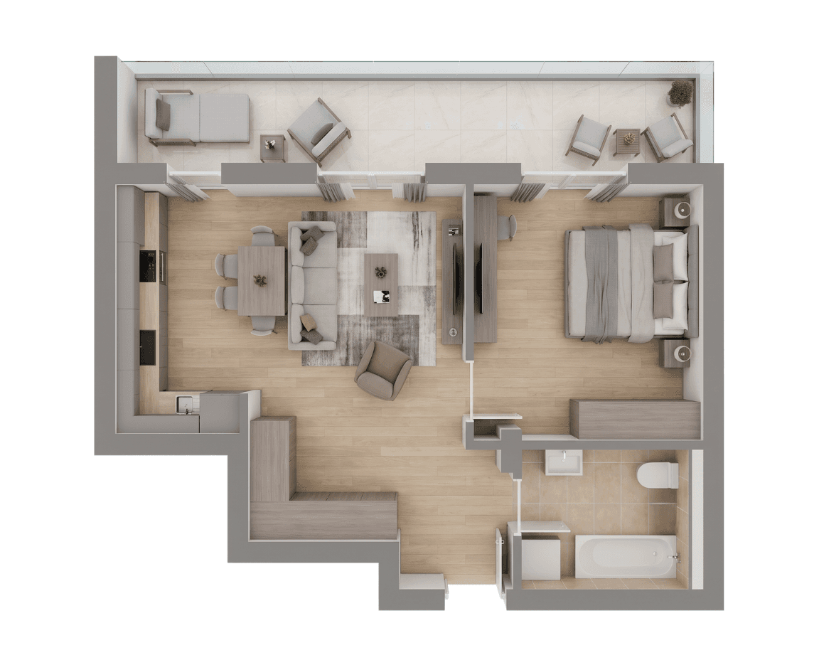 Plan apartament B30-R-1