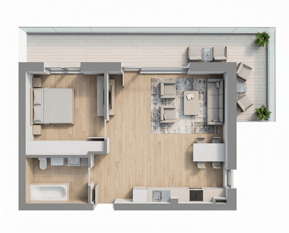 Plan apartament B30-R-2