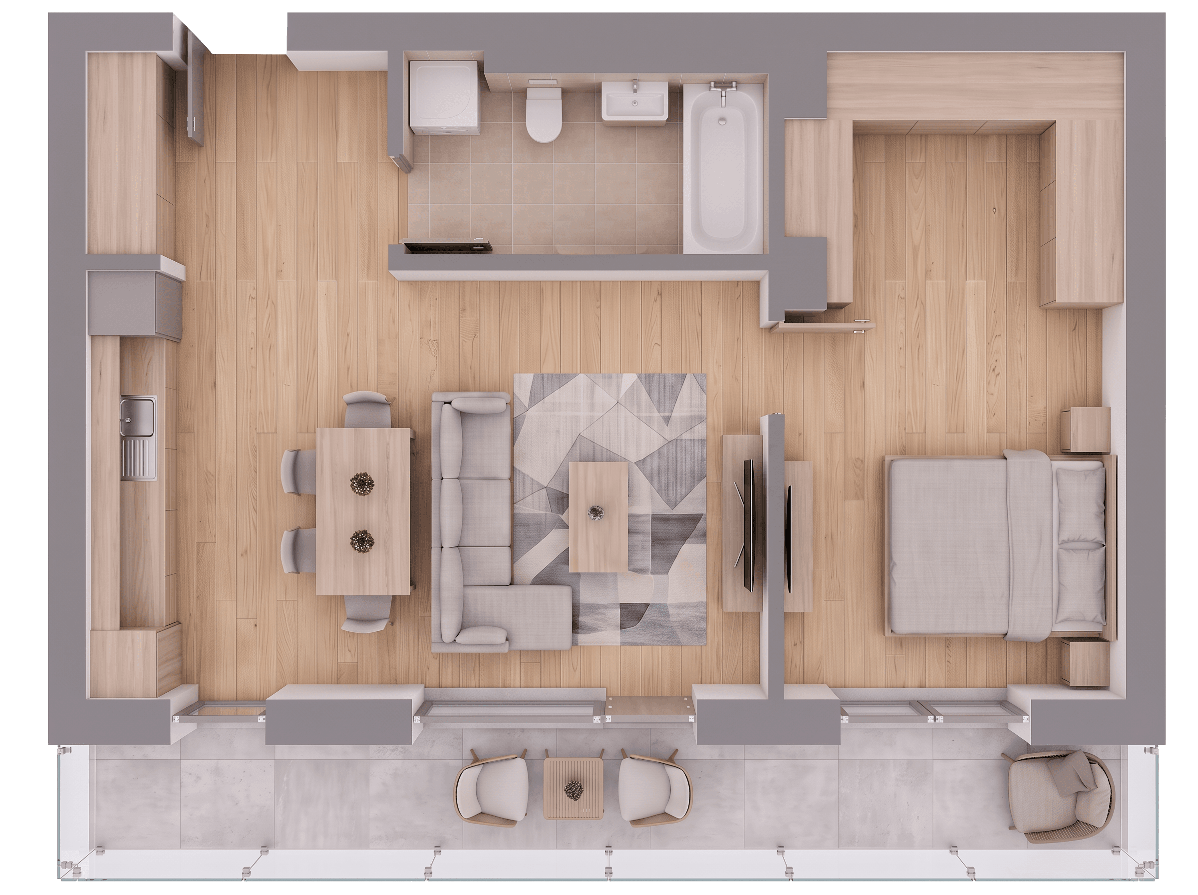 Plan apartament B30-R-4