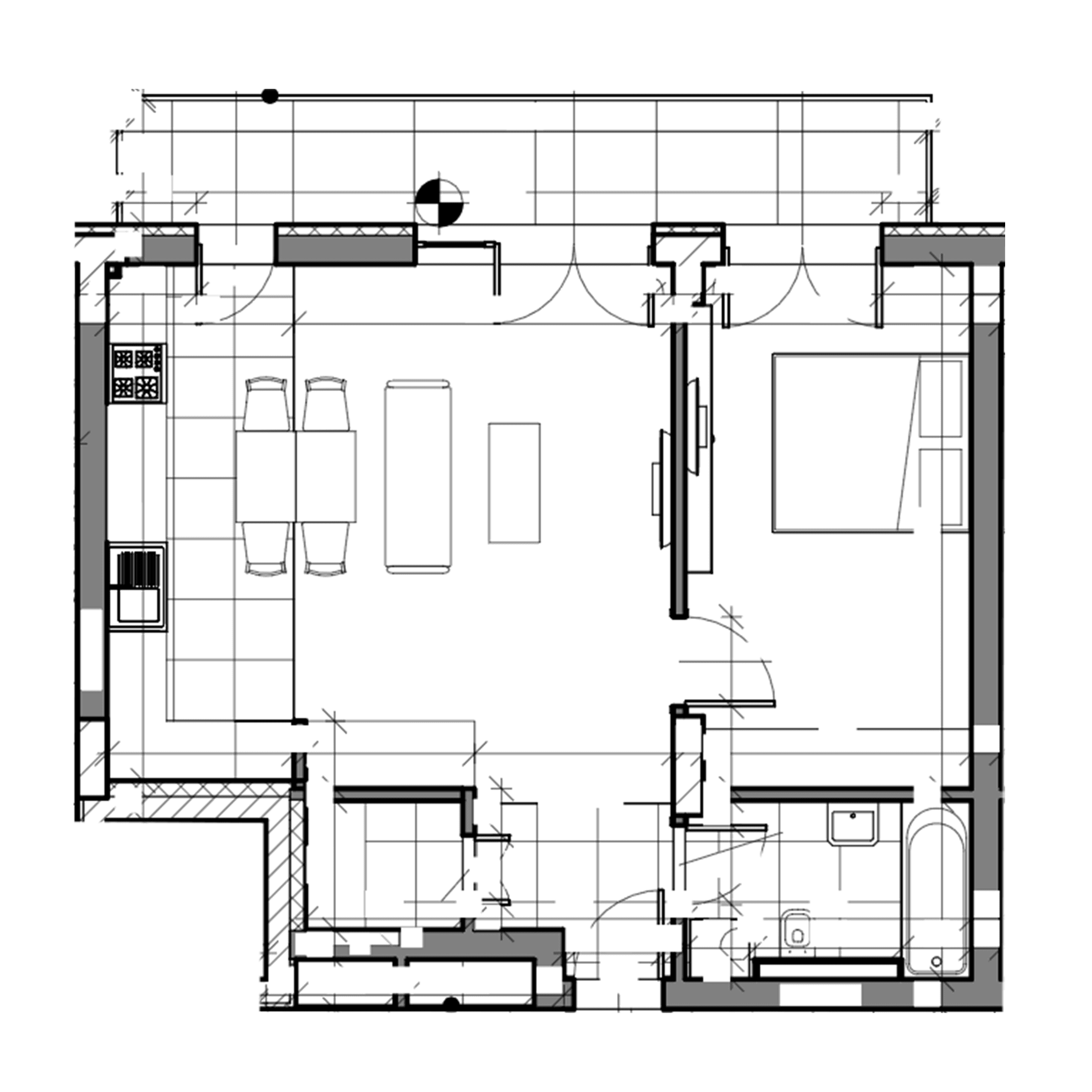 Plan apartament B27-1-1