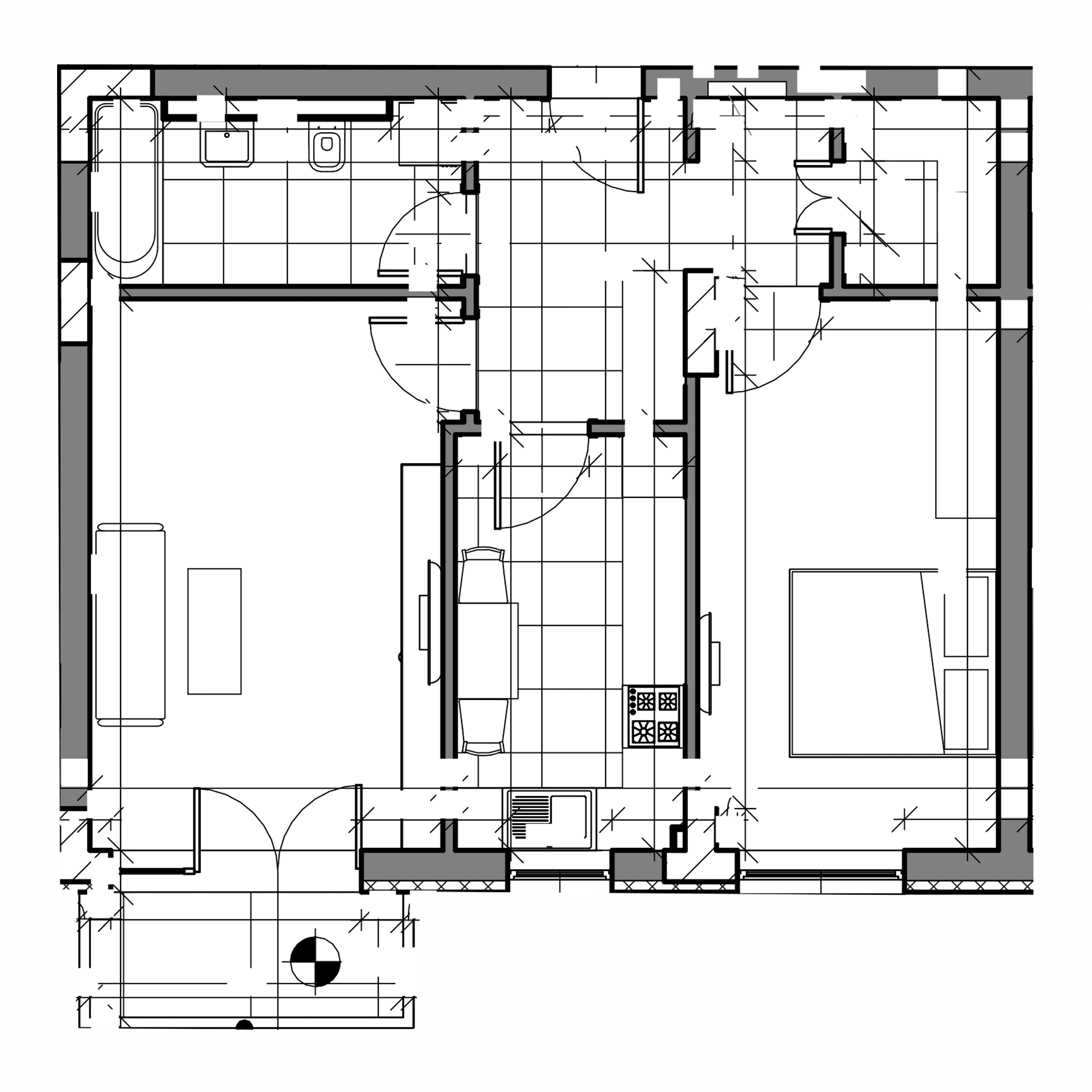 Plan apartament B27-5-2