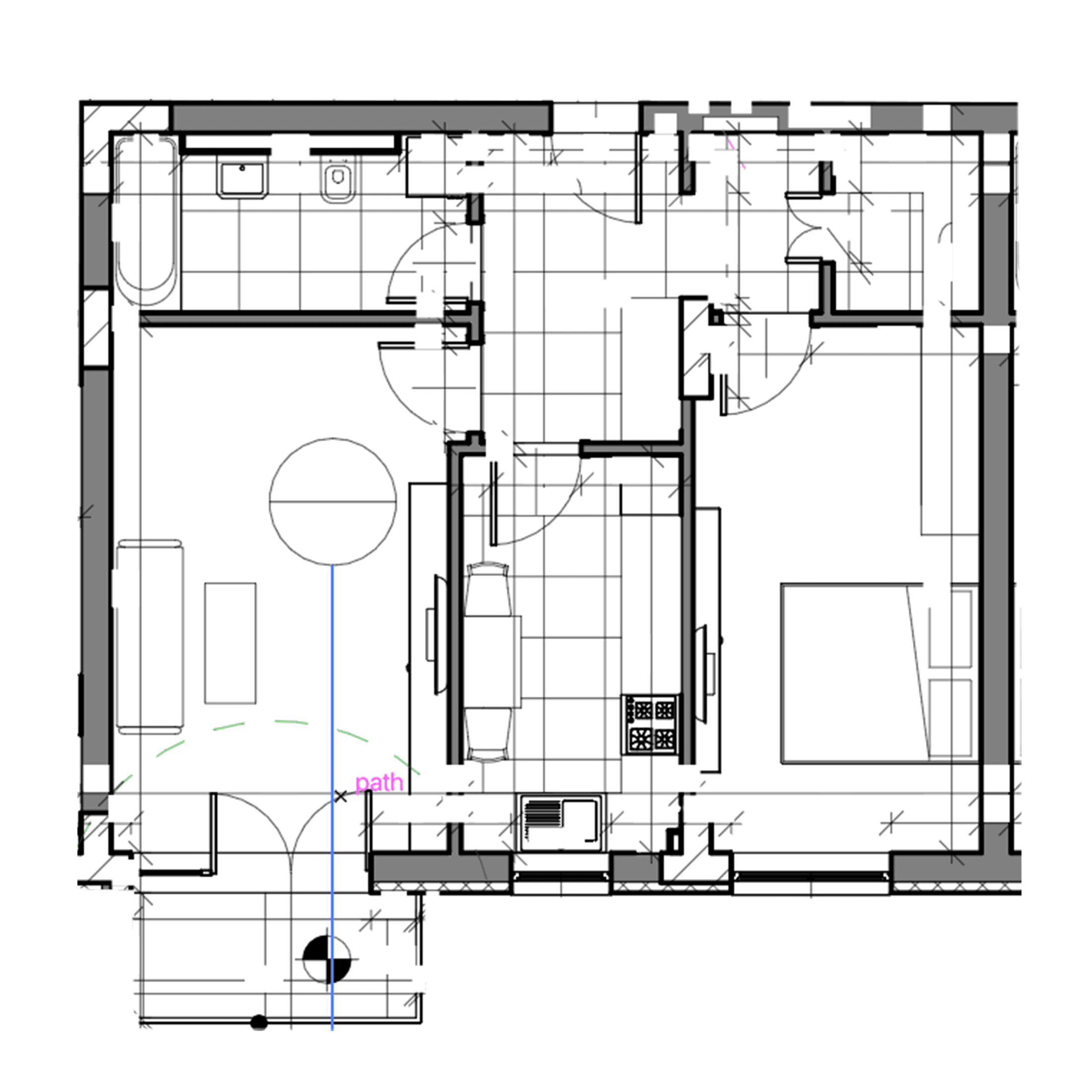 Plan apartament B27-1-4
