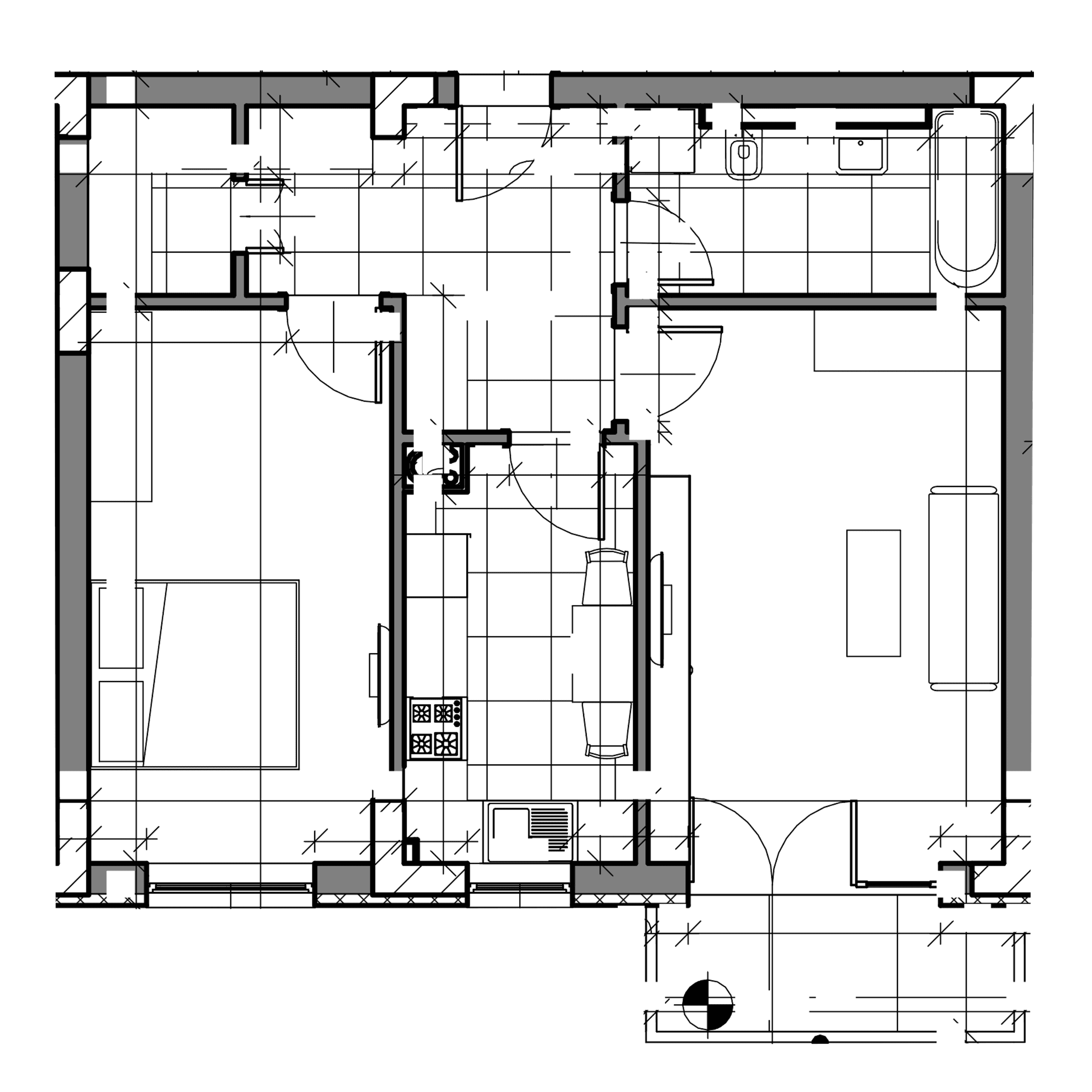 Plan apartament B26-5-4