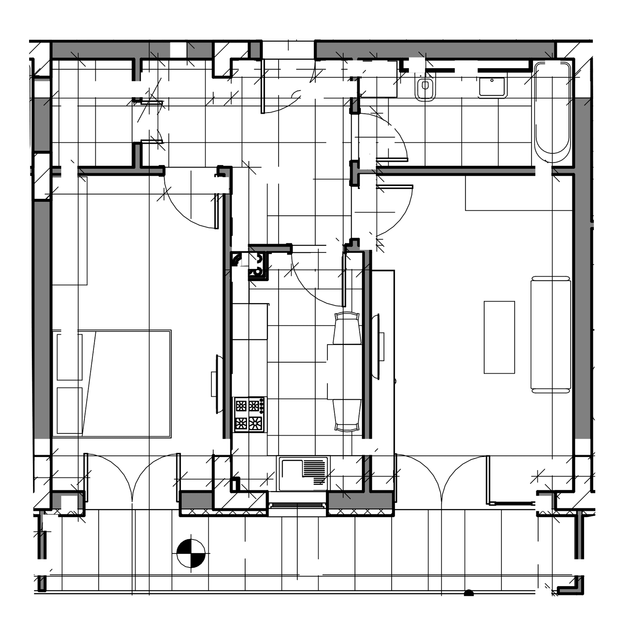 Plan apartament B26-7-4