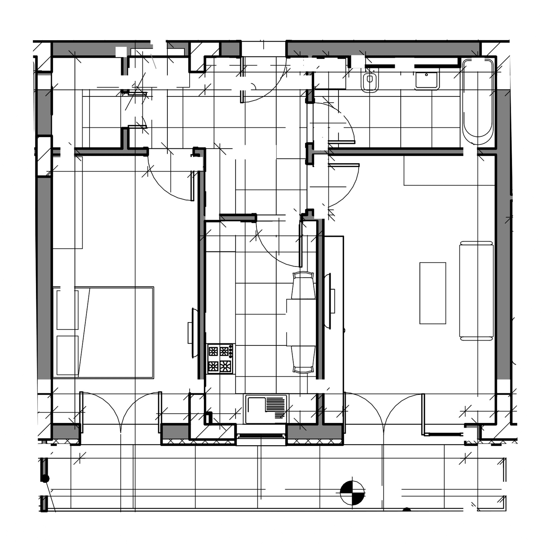 Plan apartament B26-6-4