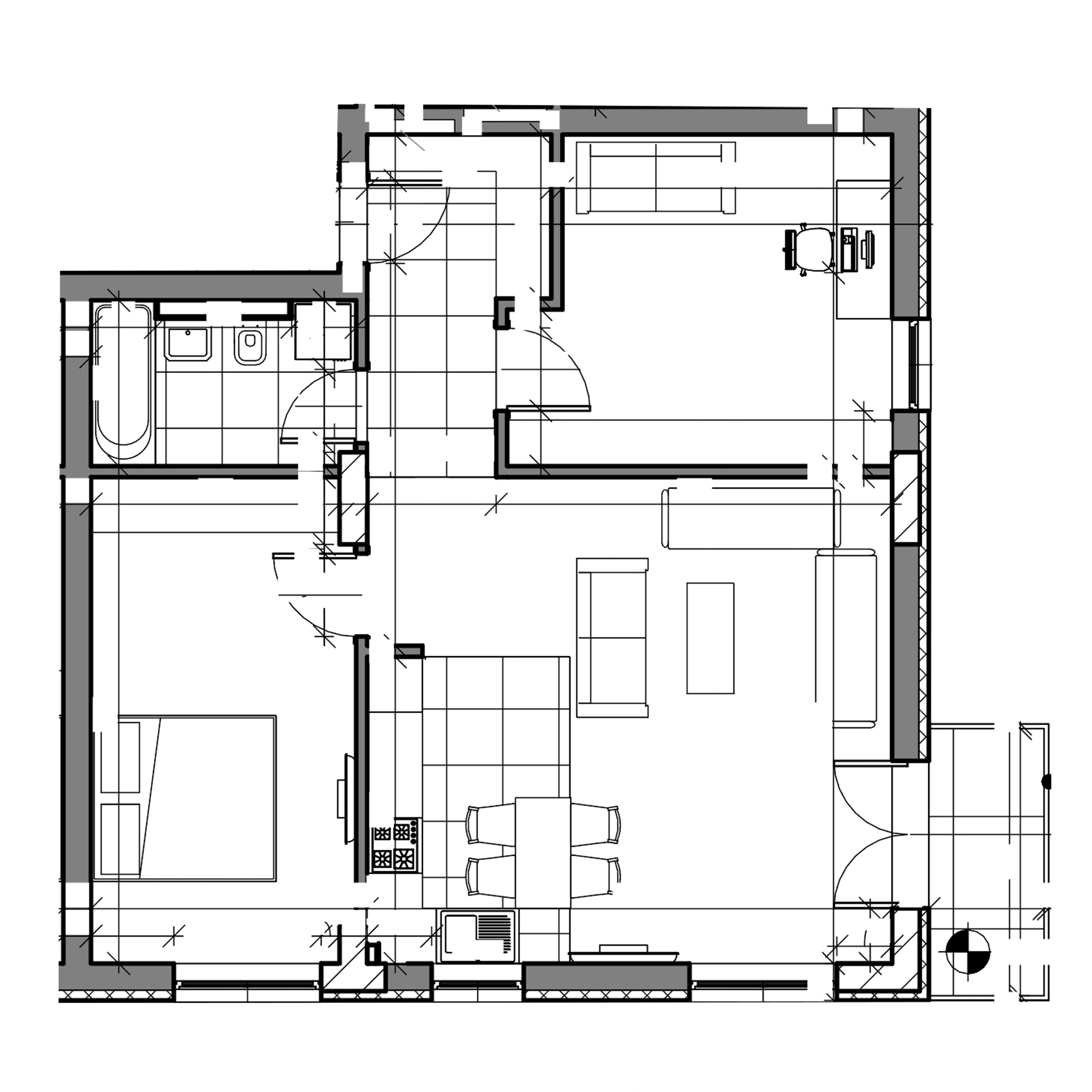 Plan apartament B27-5-3