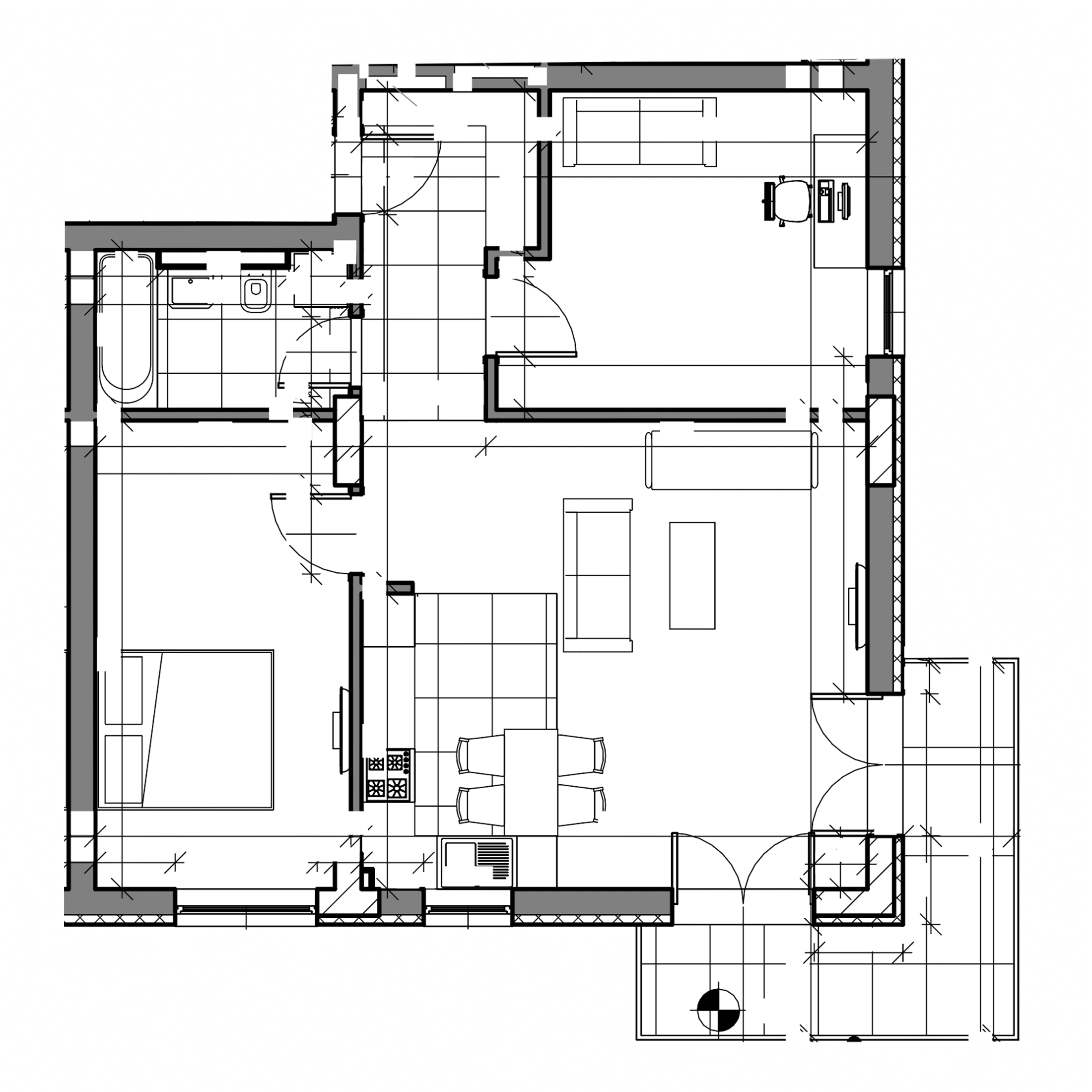 Plan apartament B27-4-3