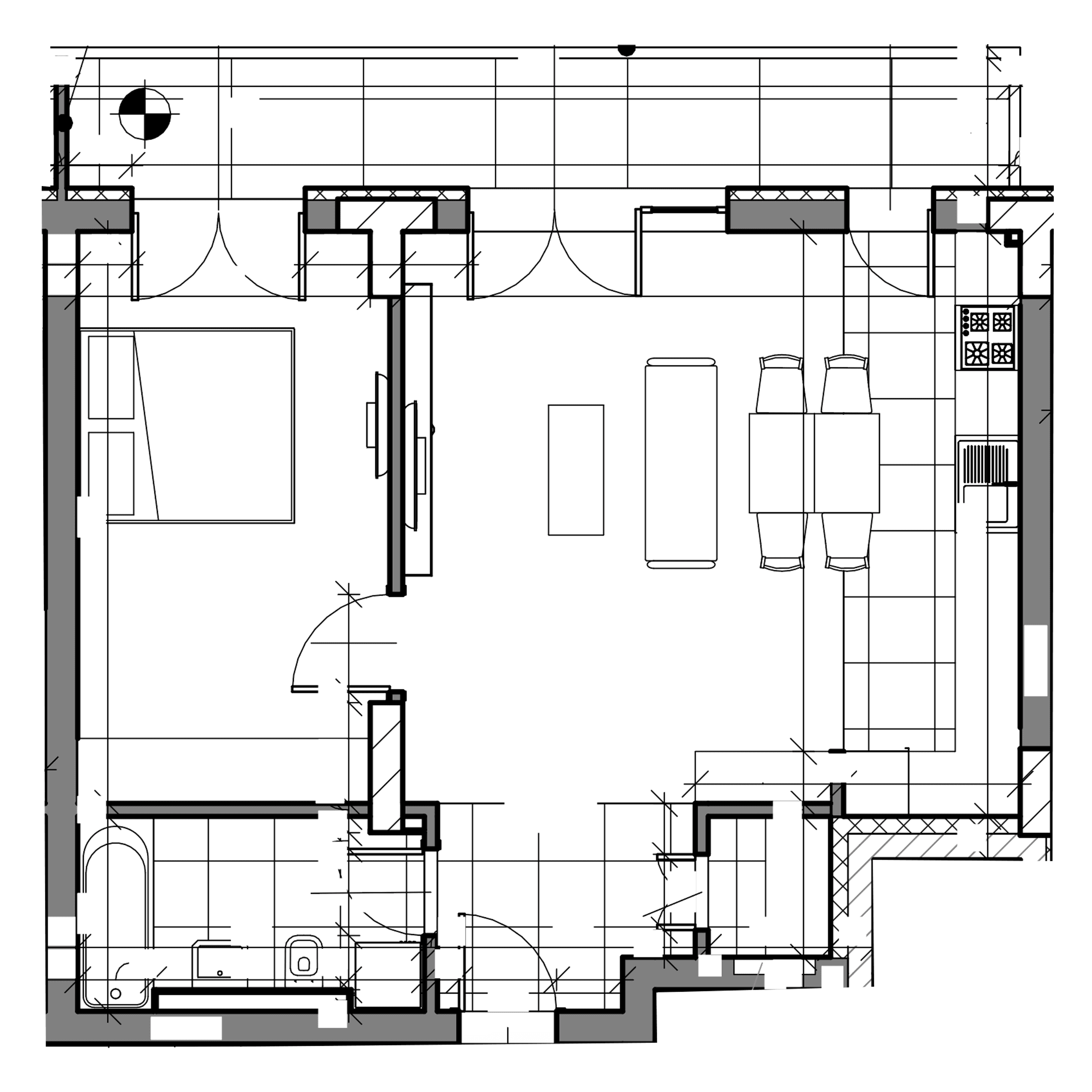 Plan apartament B28-6-6