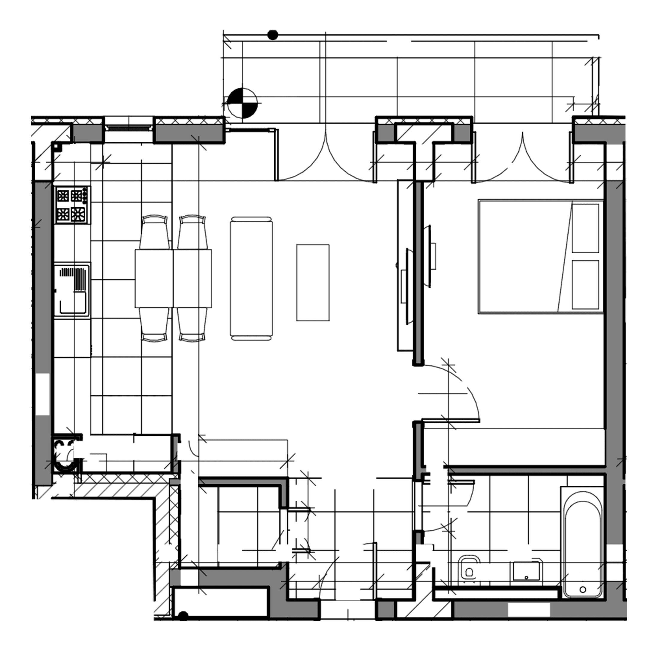 Plan apartament B26-1-3
