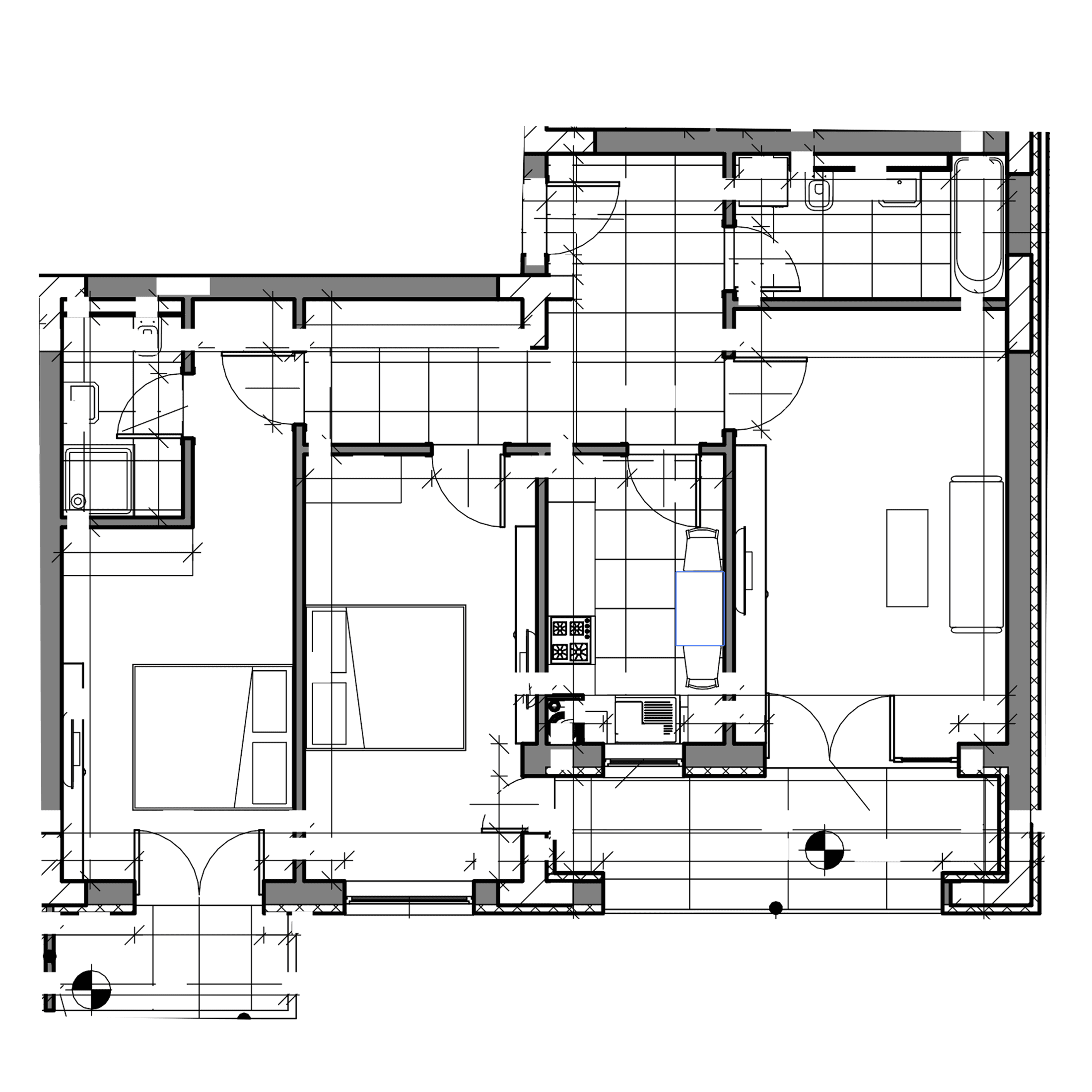 Plan apartament B26-2-3