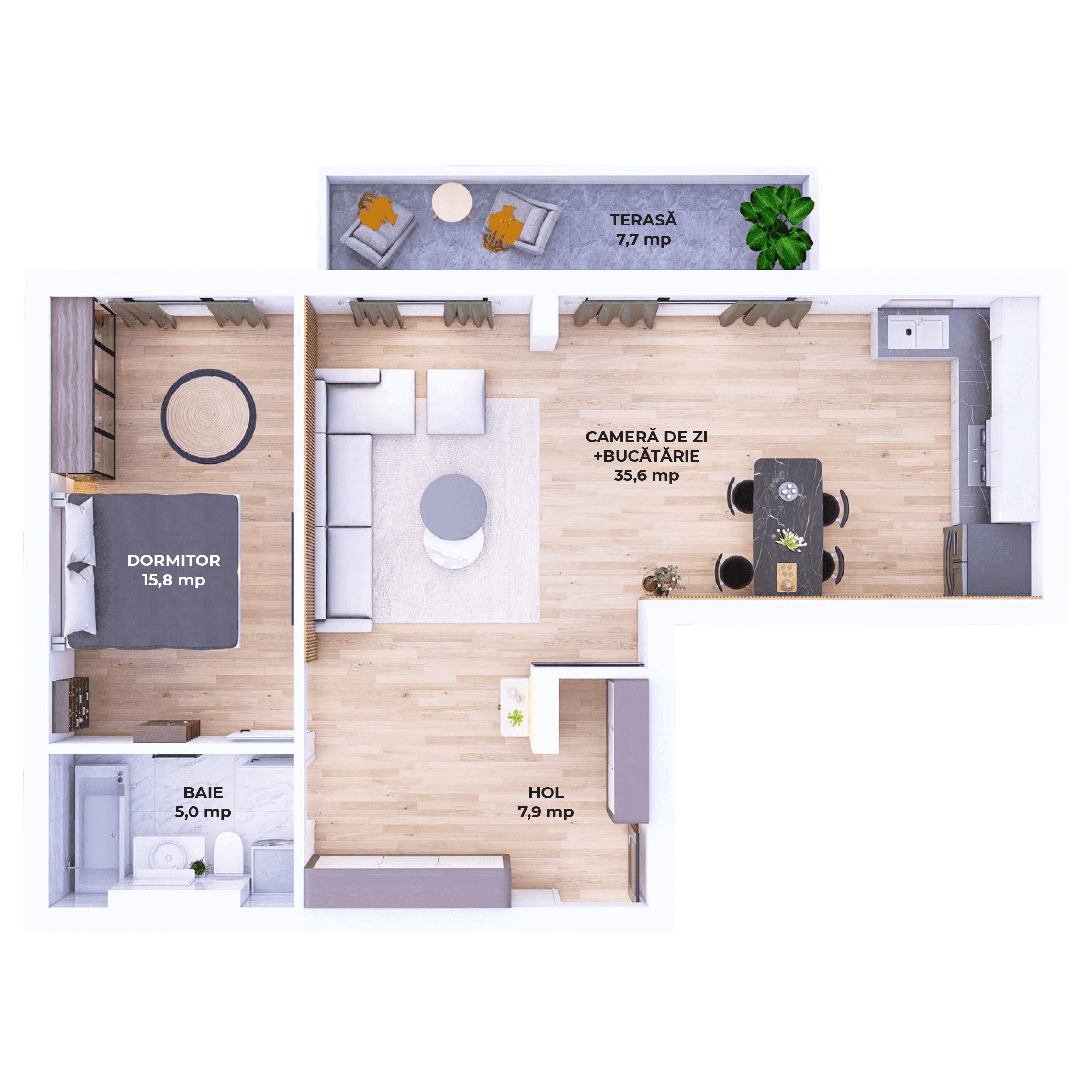 Plan apartament V25-P-7