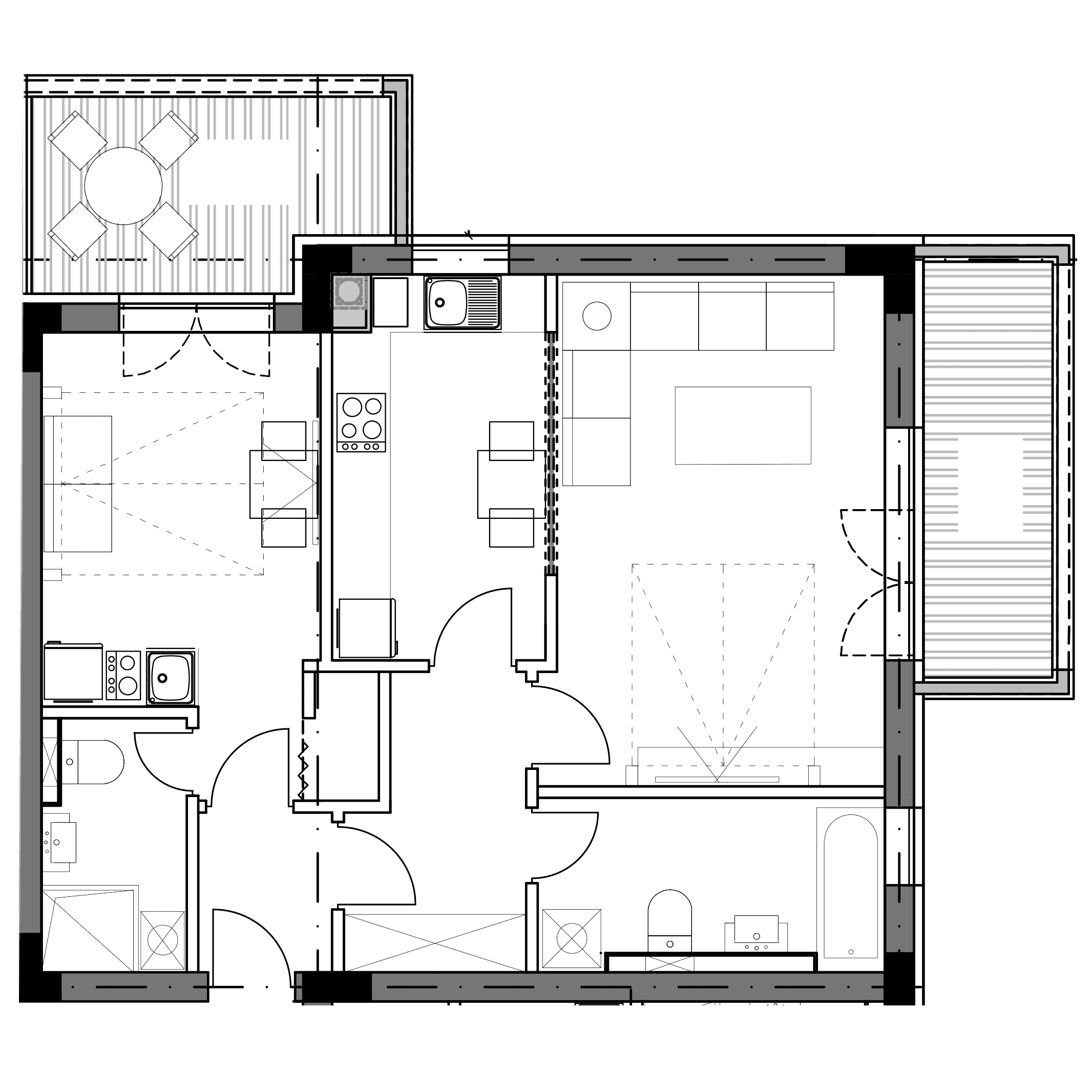 Plan apartament B6-E1-02