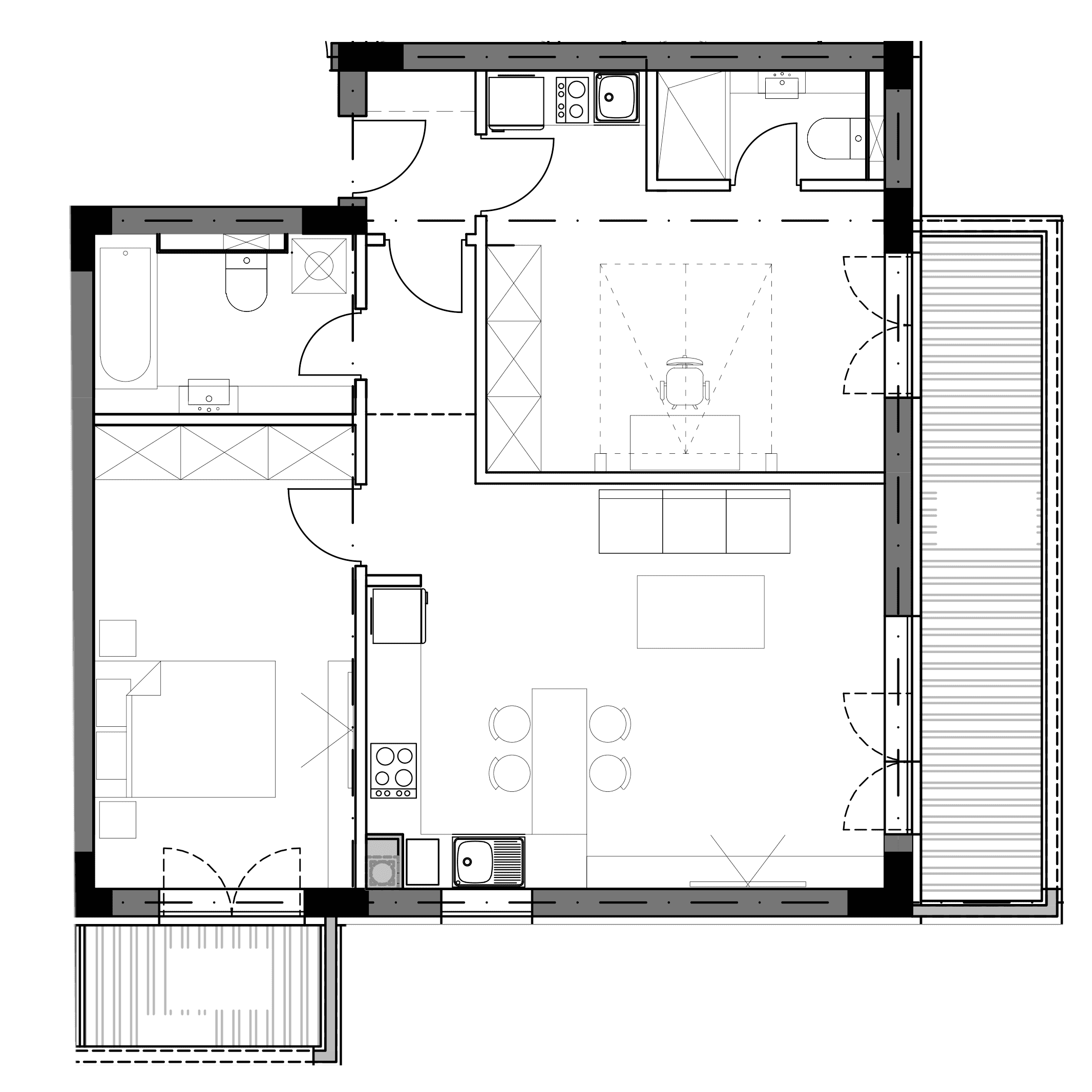 Plan apartament B6-E1-03