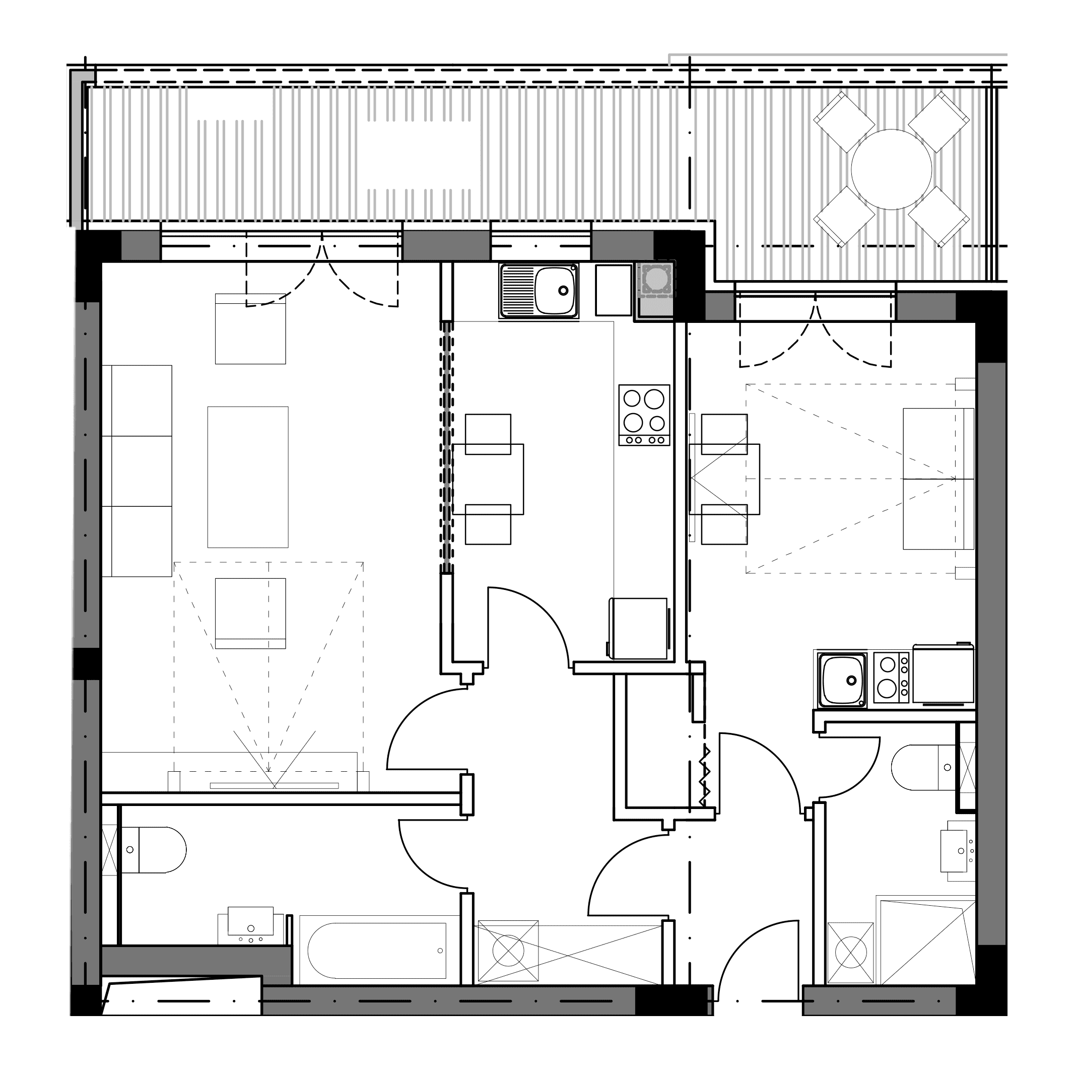 Plan apartament B6-E2-01