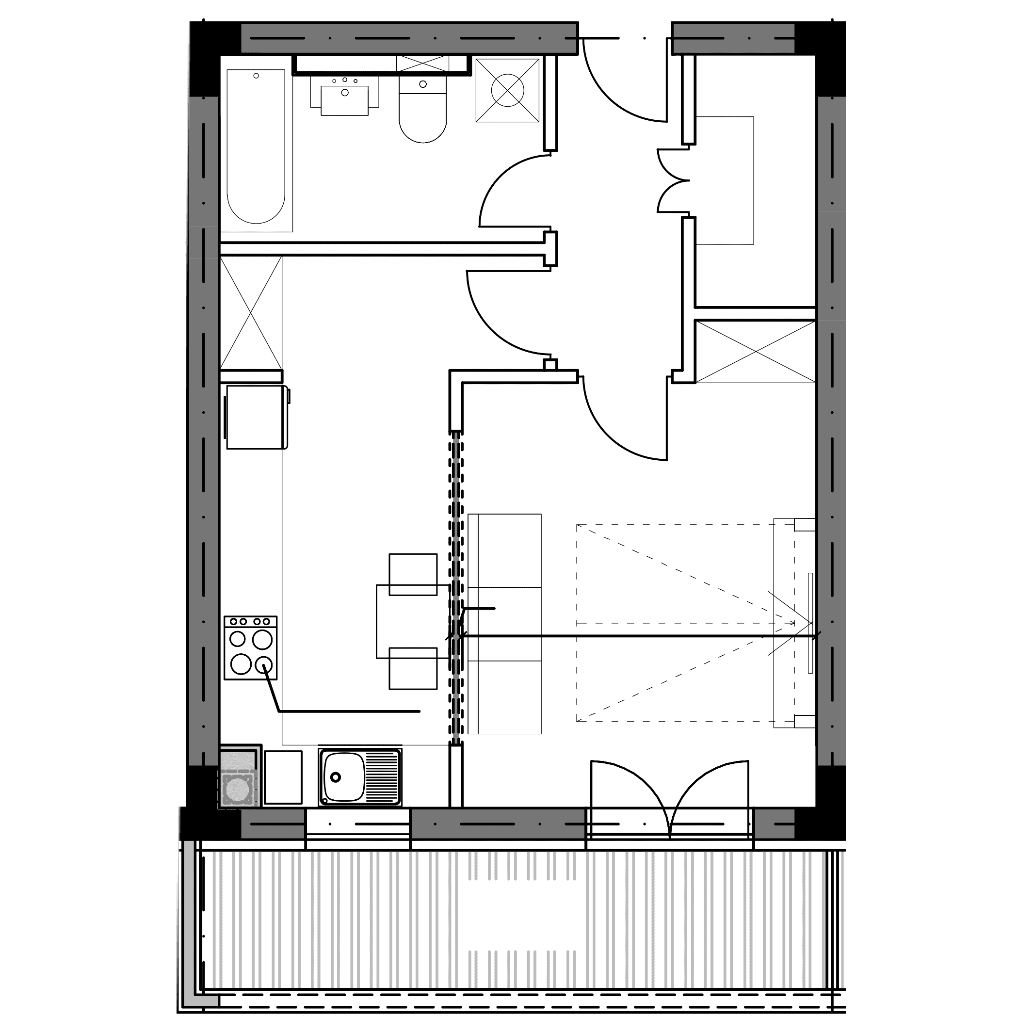 Plan apartament o cameră