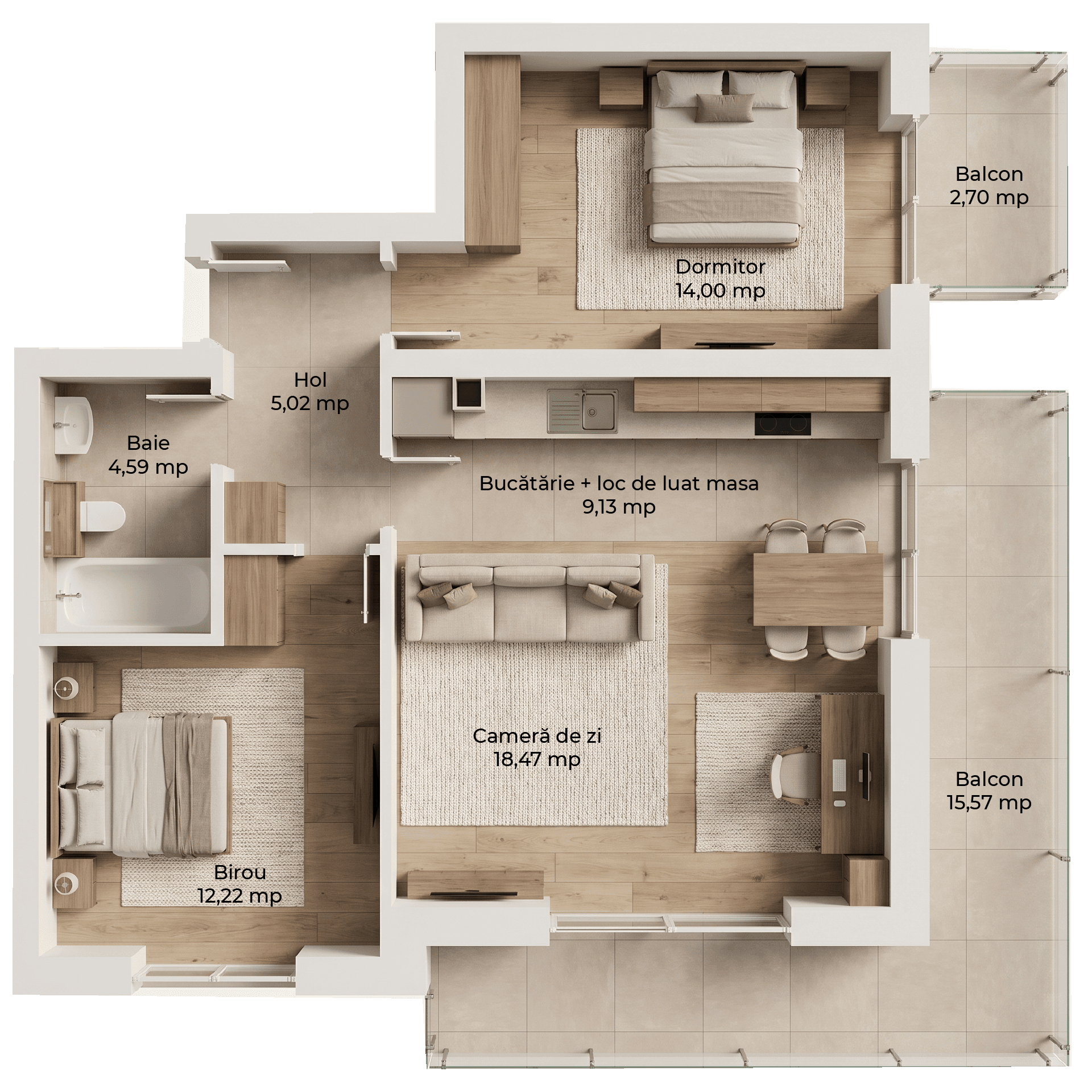 Plan apartament B105-7-4