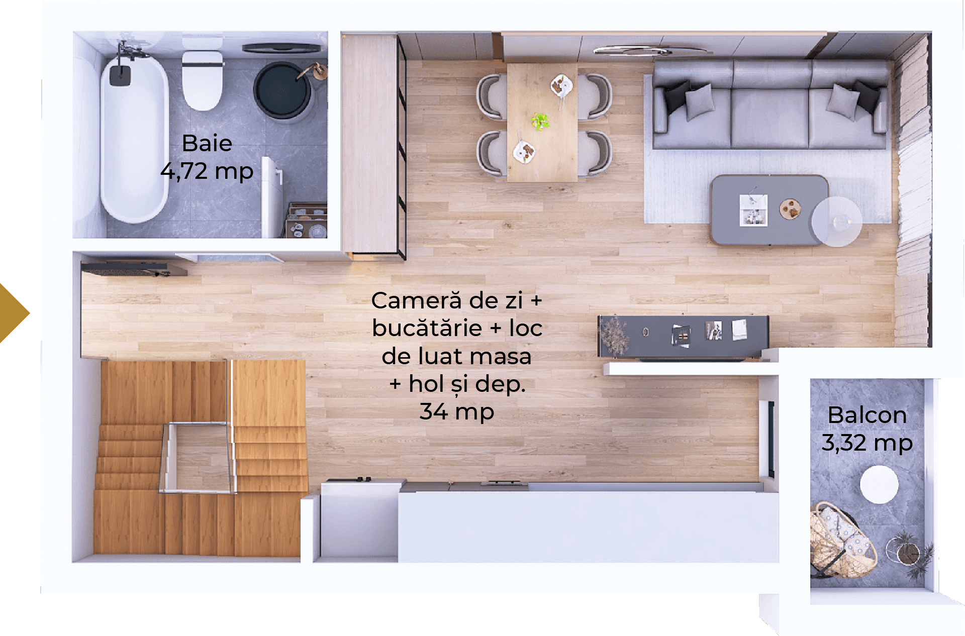 Plan apartament B101-11-2