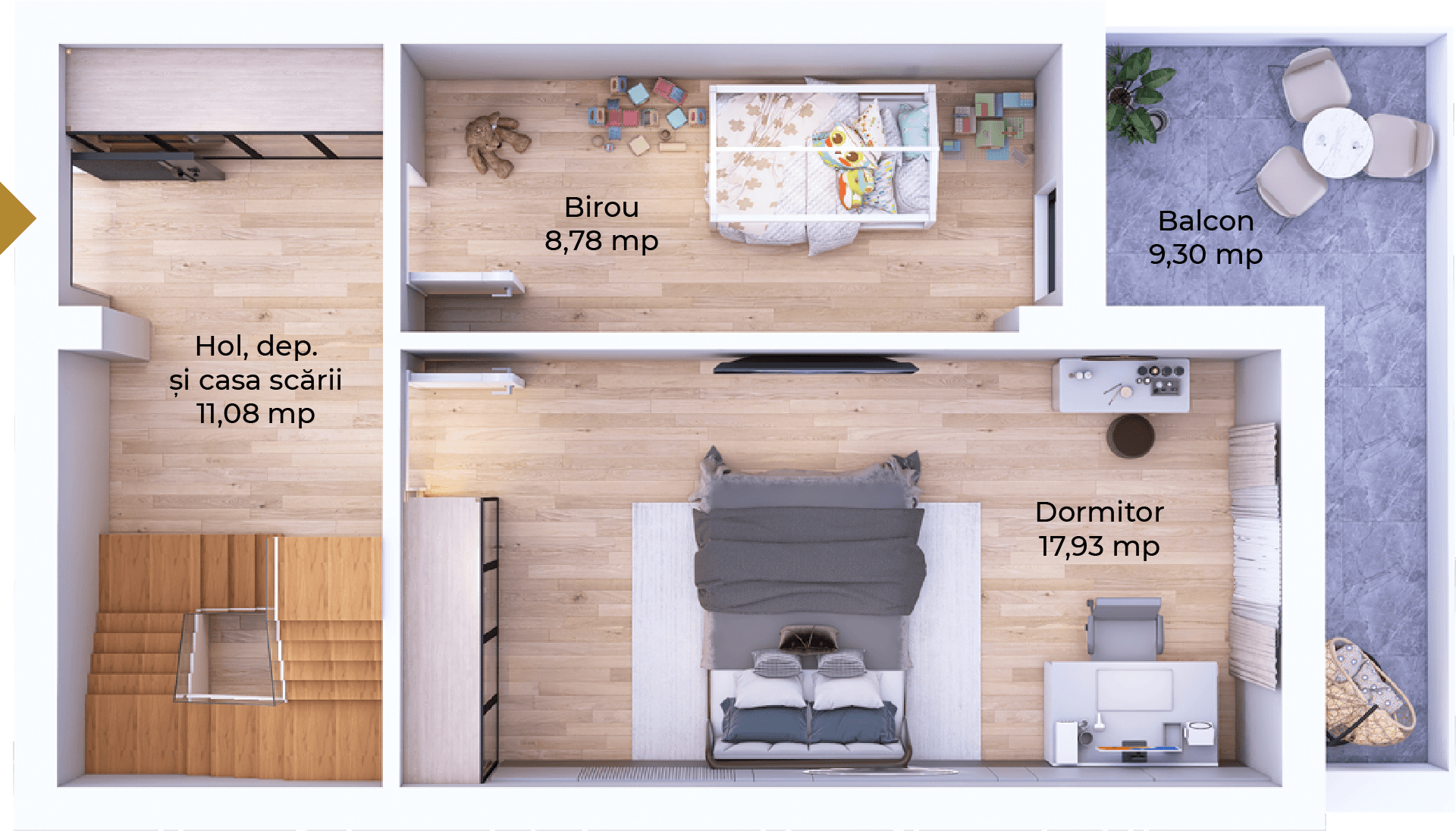 Plan apartament B98-11-8