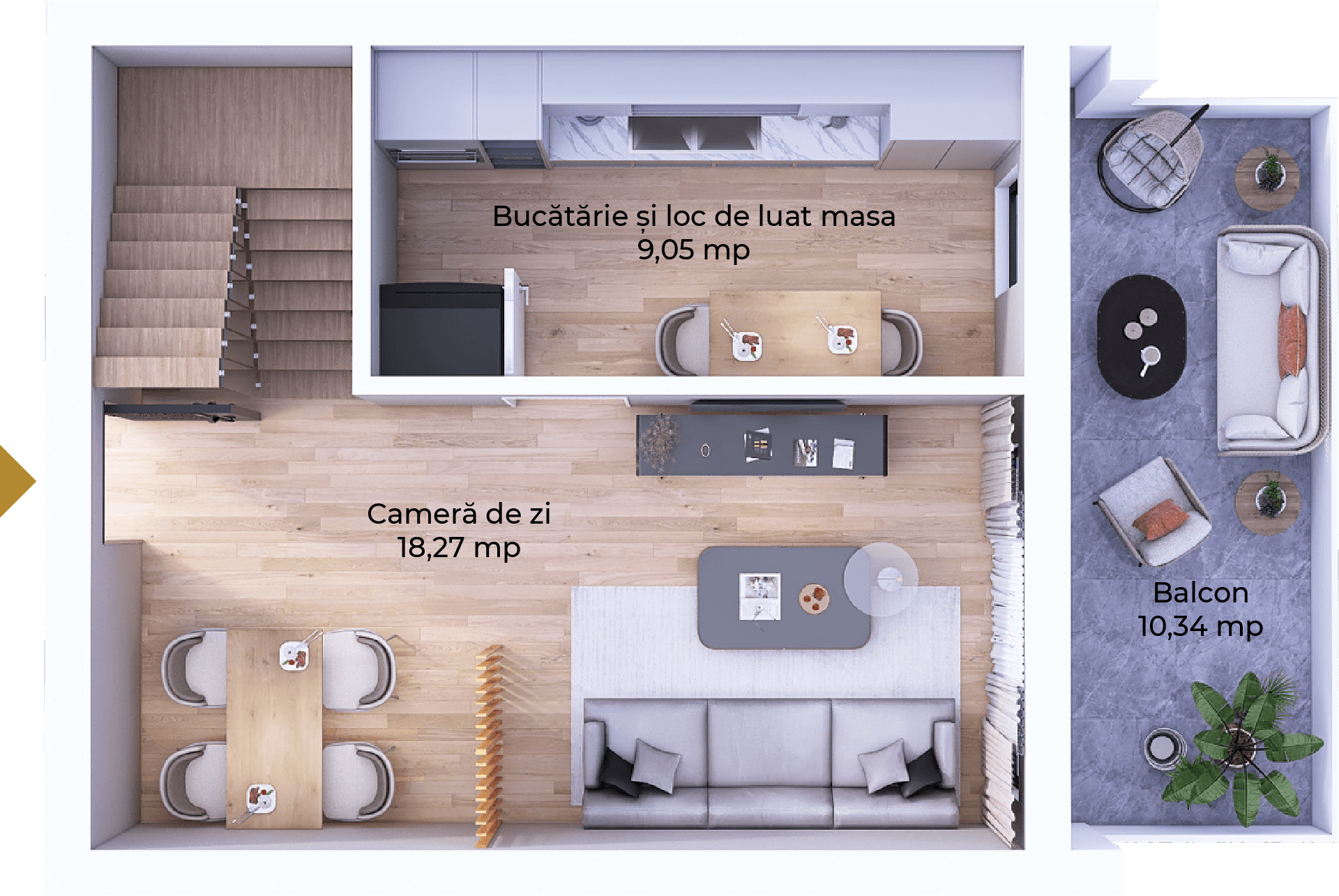 Plan apartament B99-11-8