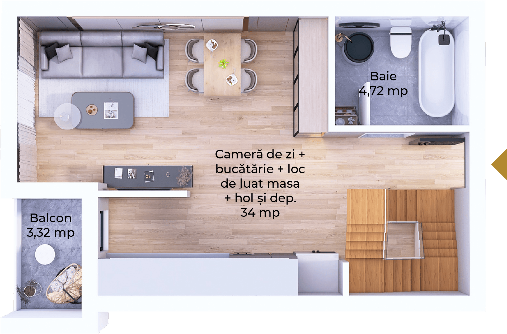Plan apartament B99-11-2