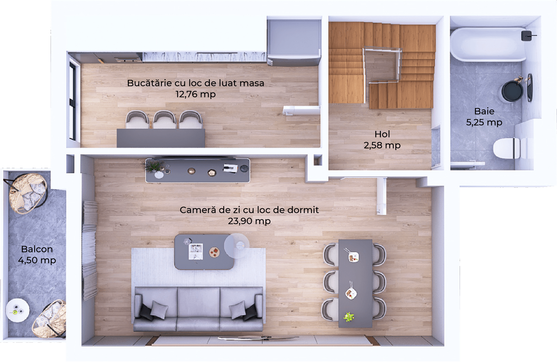 Plan apartament B102-11-12