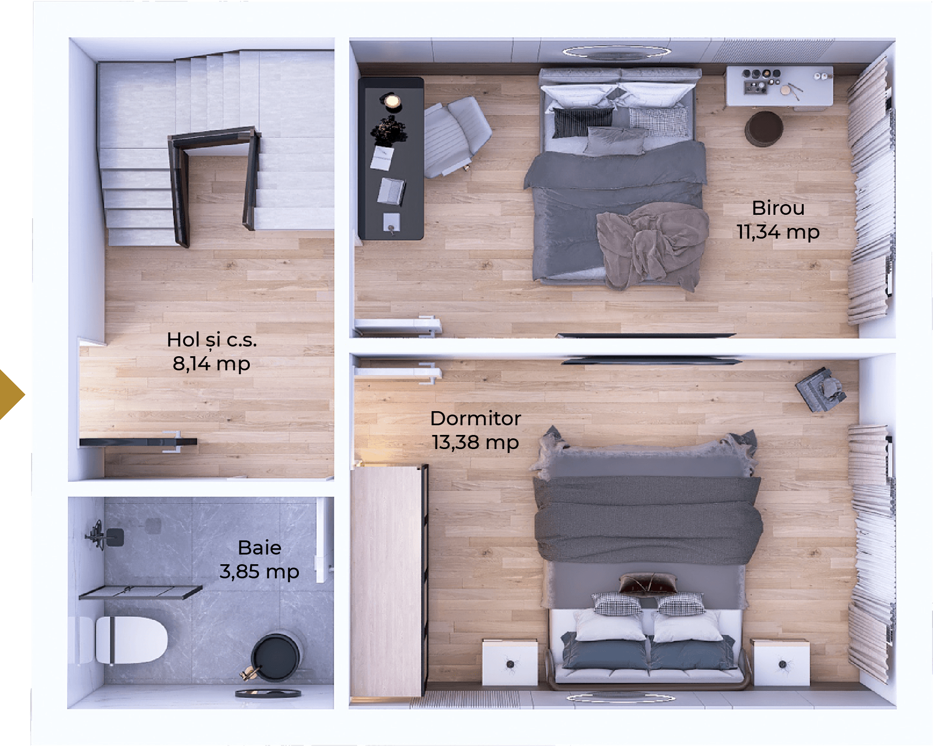 Plan apartament B102-11-1