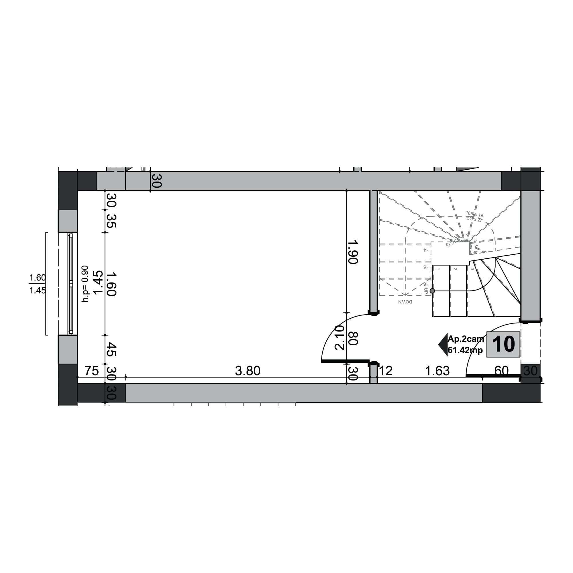 Plan apartament B101-11-10