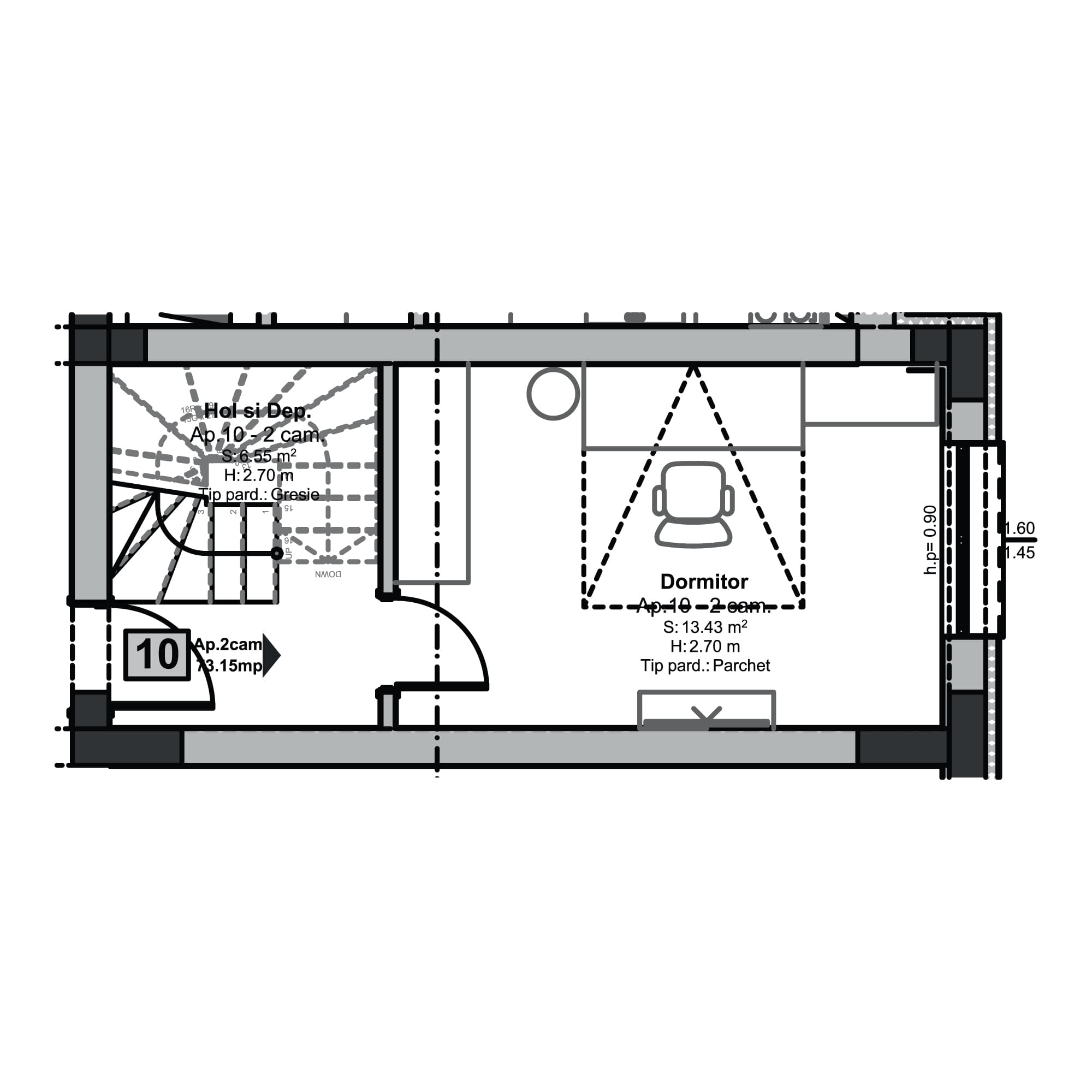 Plan apartament B99-11-10