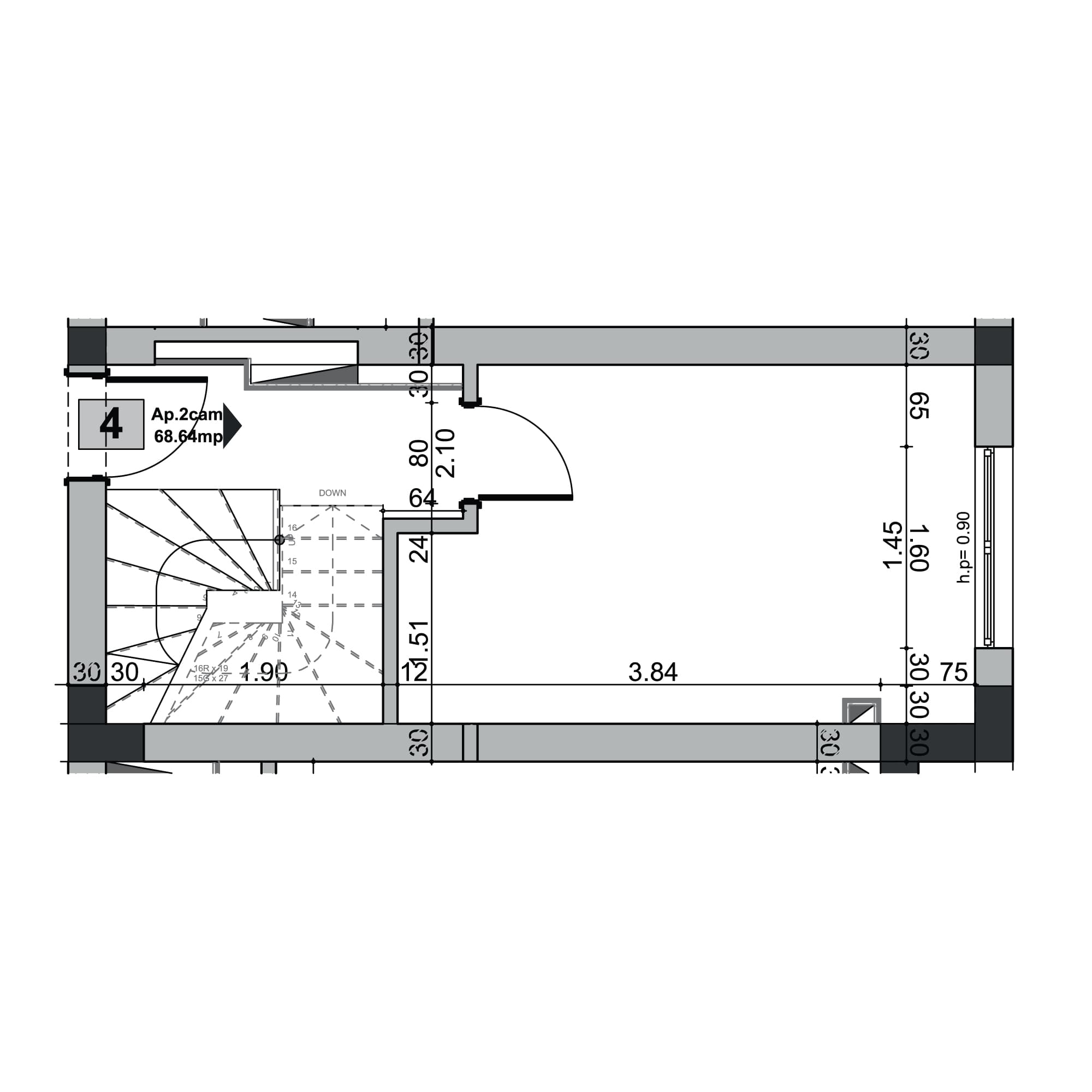Plan apartament B101-11-4