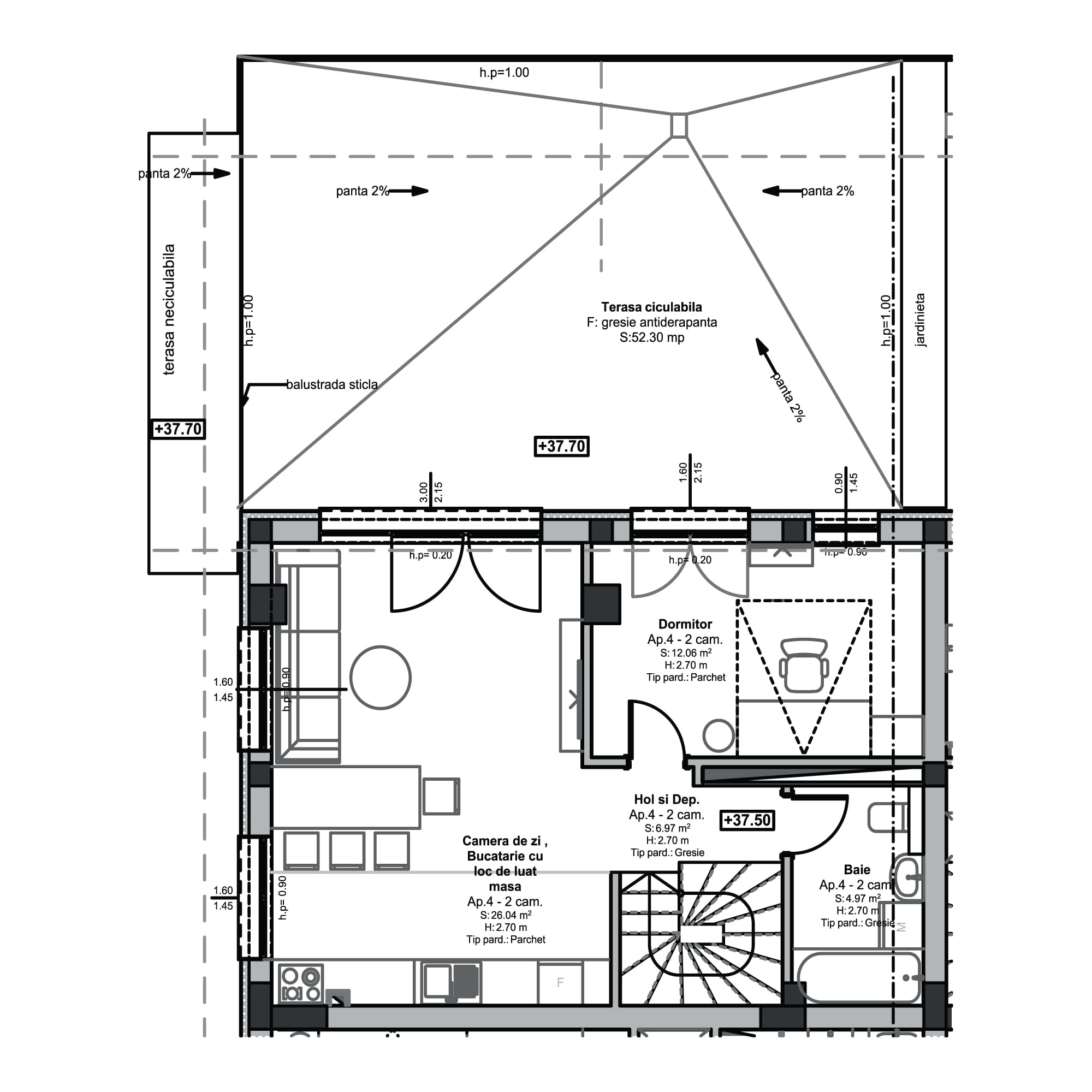 Plan apartament B99-11-4