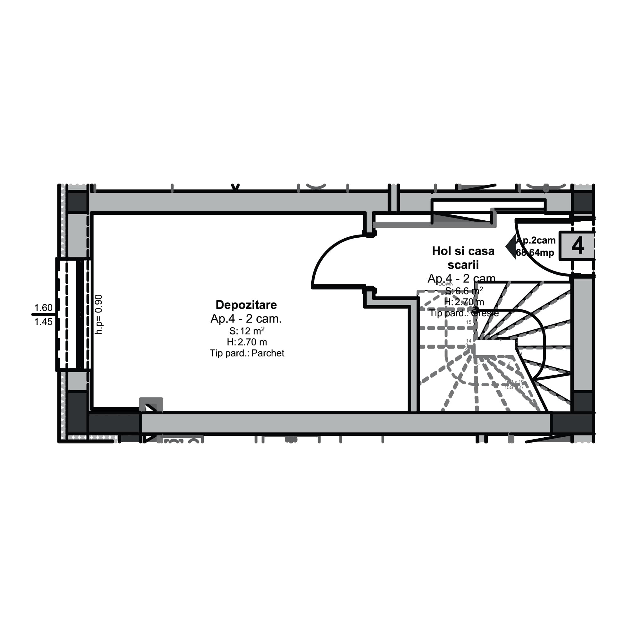 Plan apartament B99-11-4