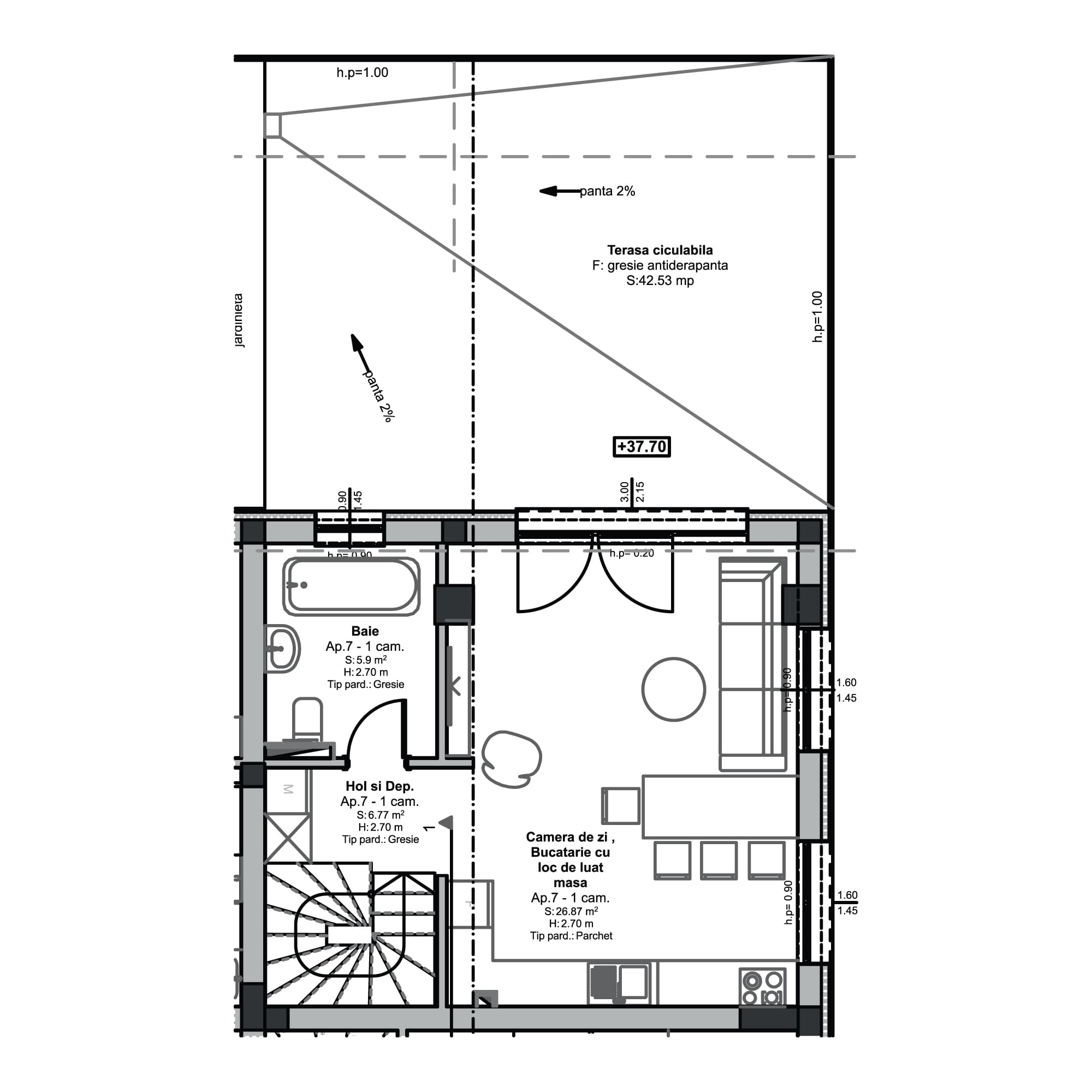 Plan apartament B99-11-7