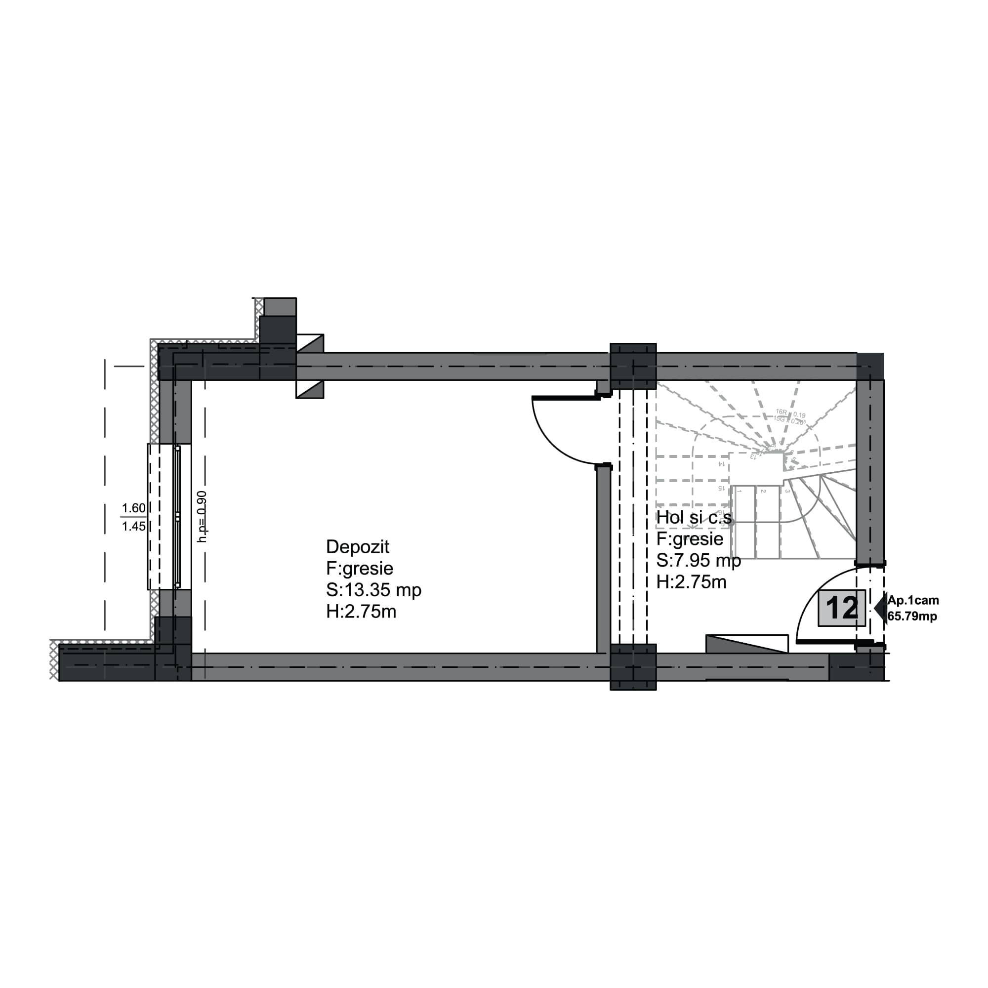 Plan apartament B102-11-12