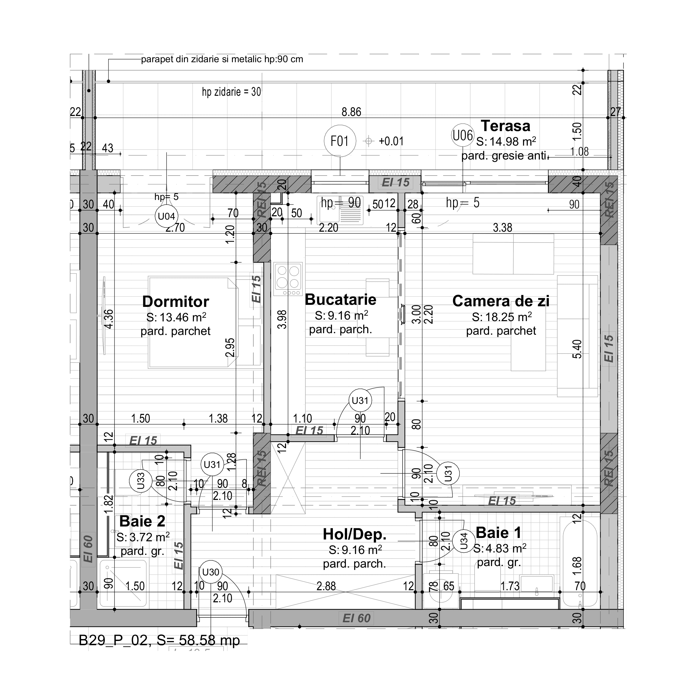 Plan apartament B29-P-2