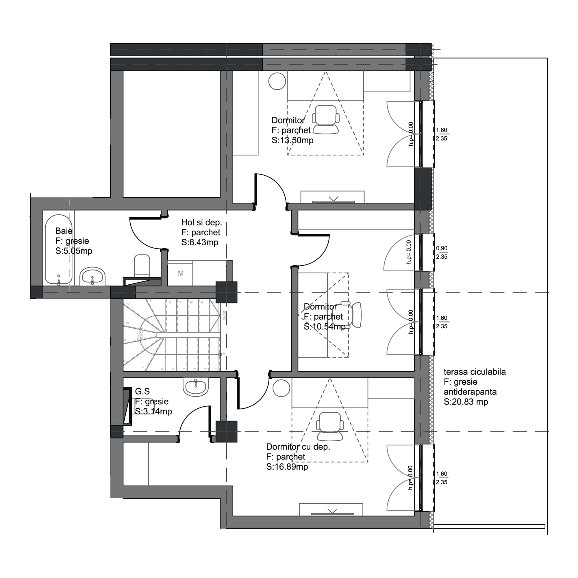 Plan apartament B102-11-17