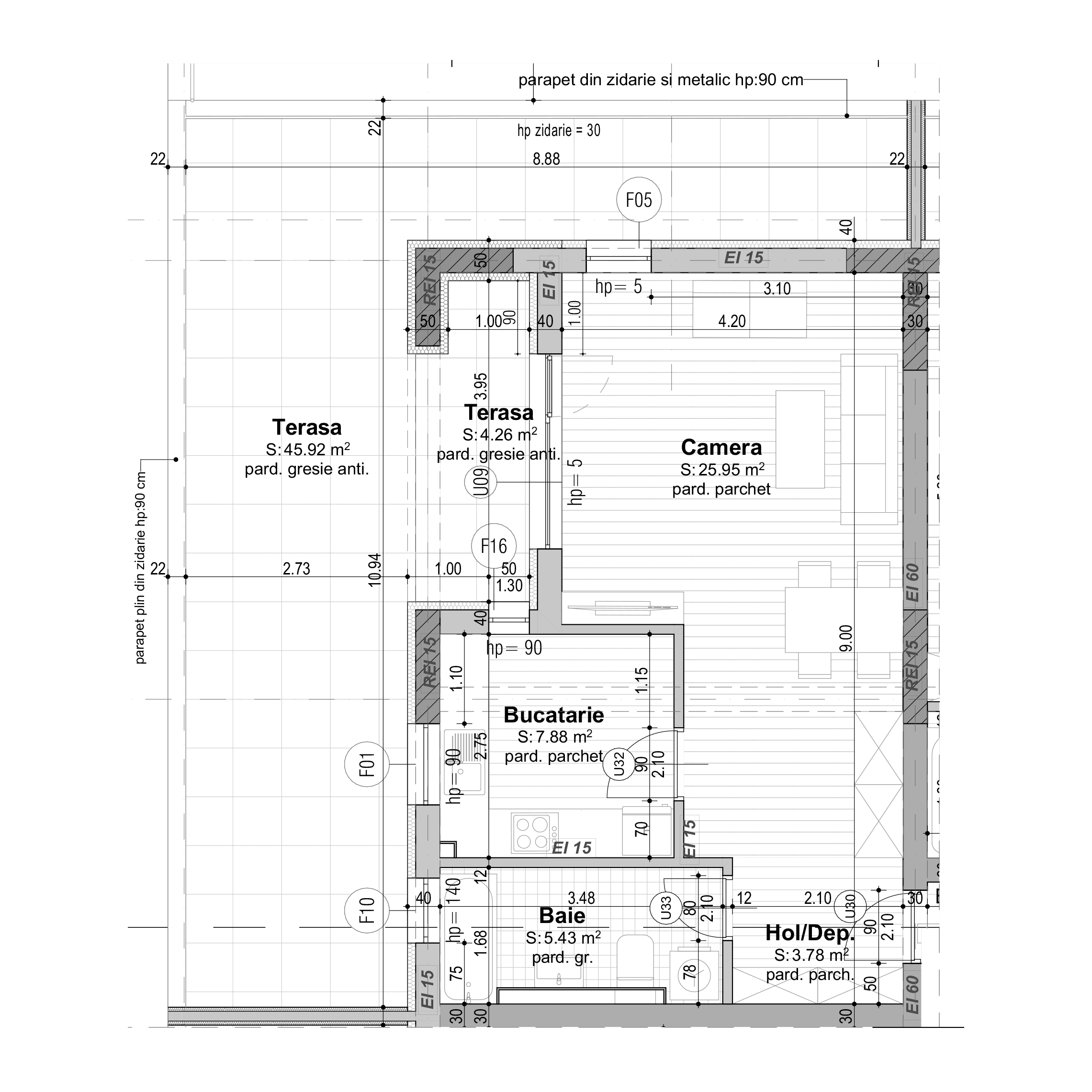 Plan apartament B29-P-7
