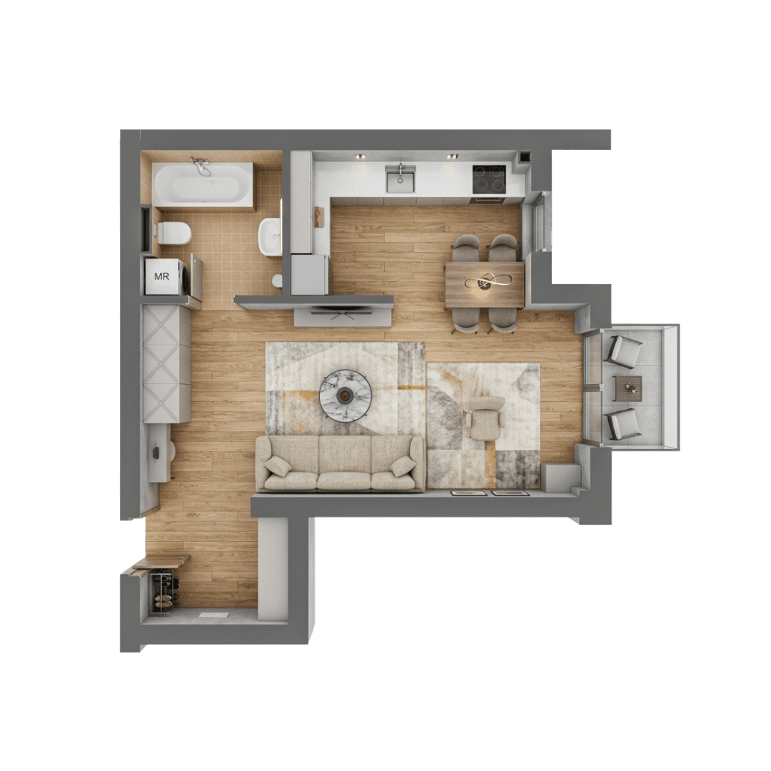 Plan apartament B105-10-3
